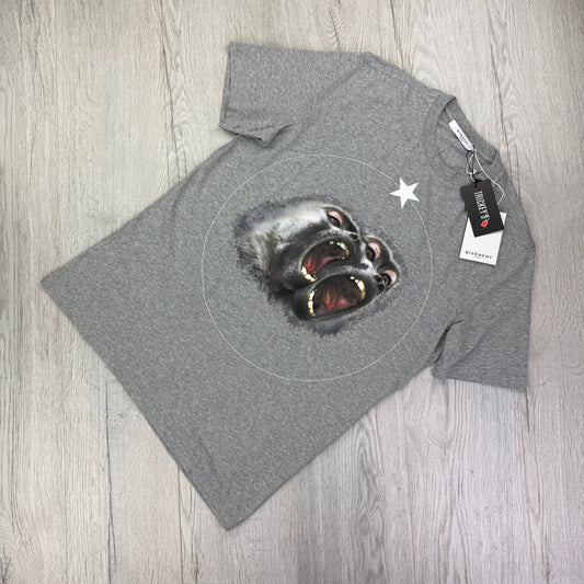 Givenchy Men’s Ape Twins Grey T-shirt Slim