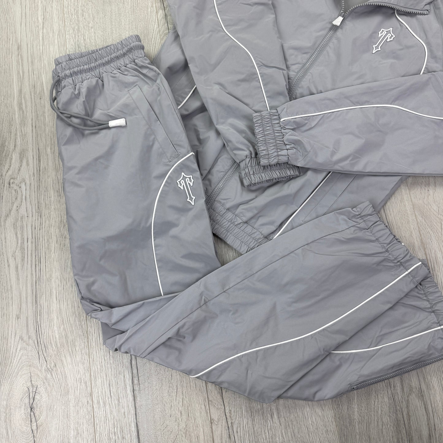 Trapstar Men’s Grey Full Tracksuit - Small