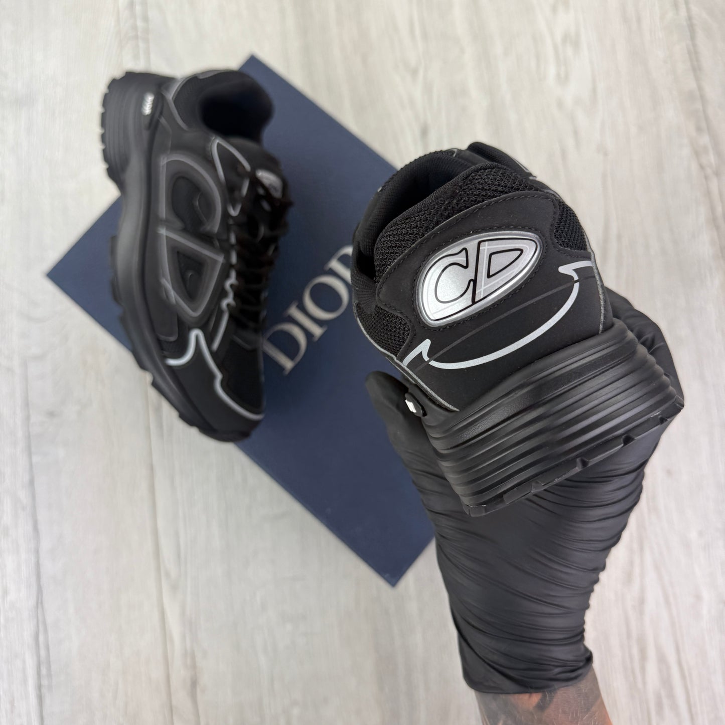Dior B30 Men’s Triple Black Trainers - 41 (Fit Uk 7)