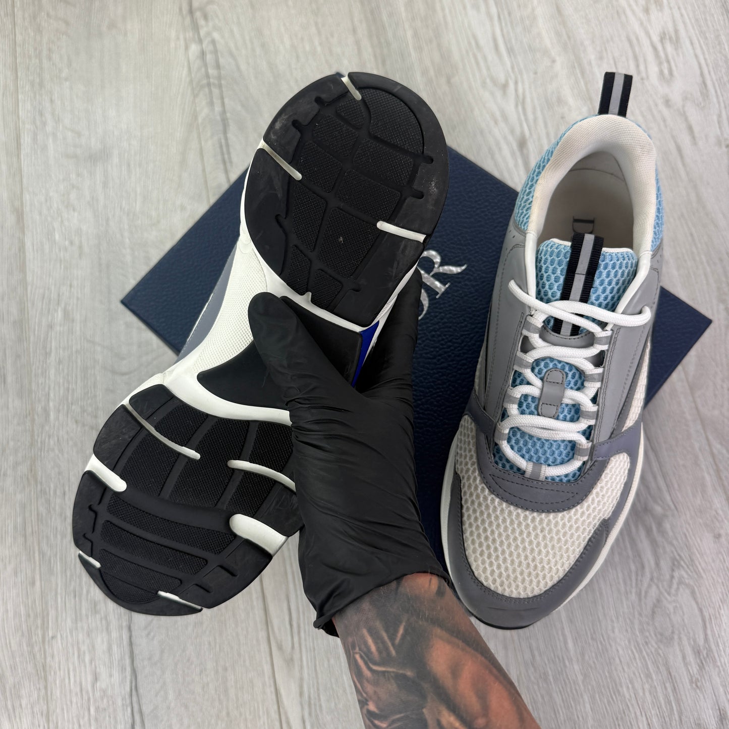 Dior B22 Men’s Baby Blue Runners - 45 (Fit Uk 10/10.5)