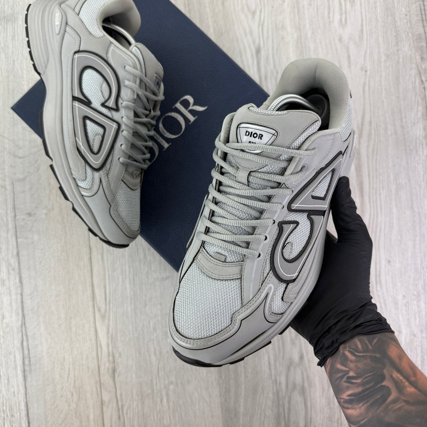 Dior B30 Men’s All Grey Trainers - 45 (Uk 11)