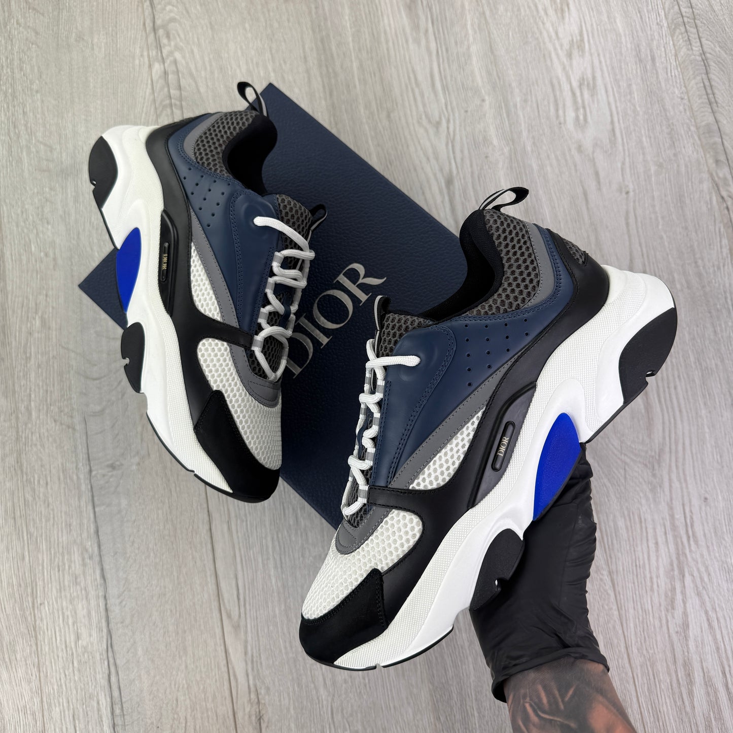 Dior B22 Men’s Navy Runners - 46 (Fit Uk 11)