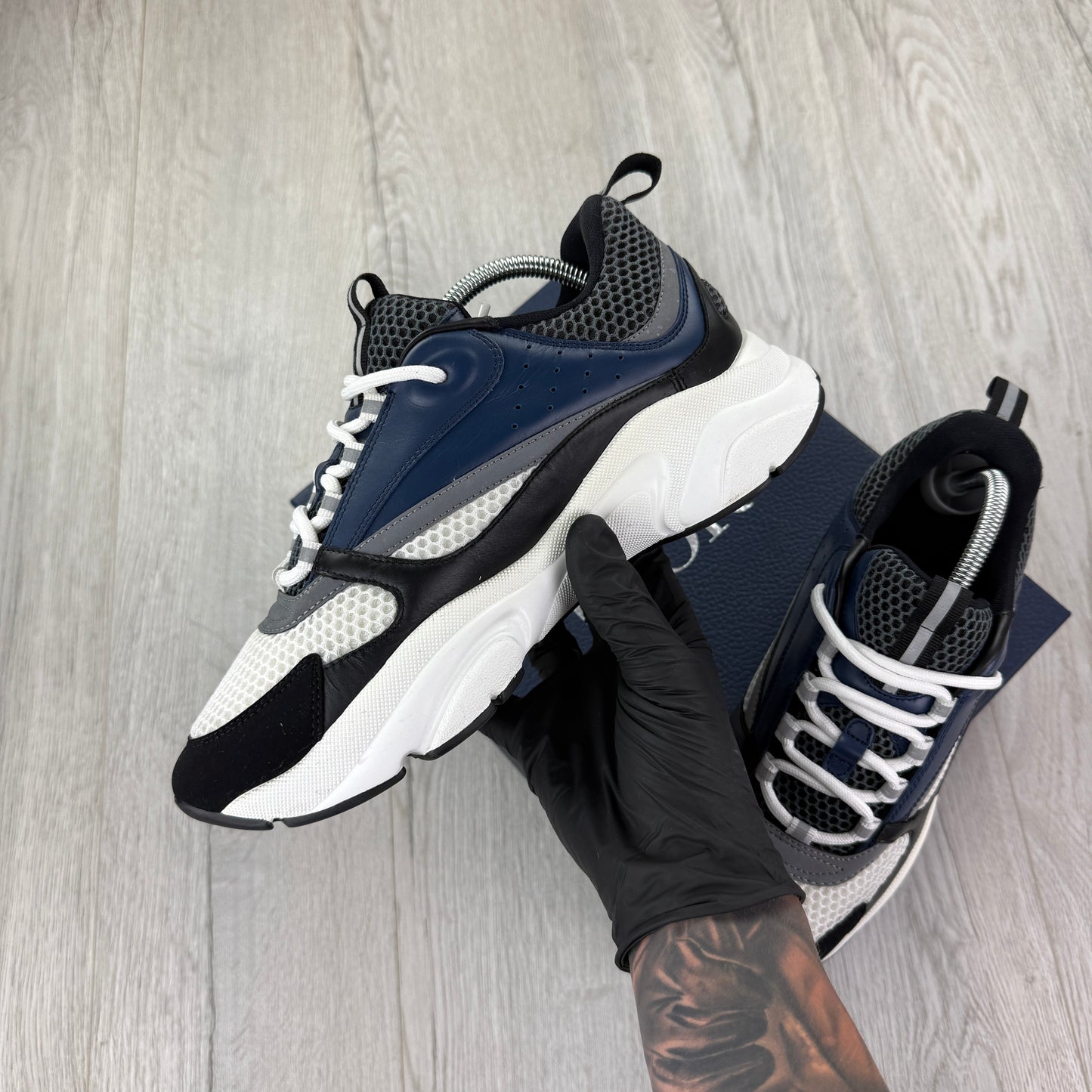 Dior B22 Men’s Navy Runners - 42 (Fit Uk 7.5)