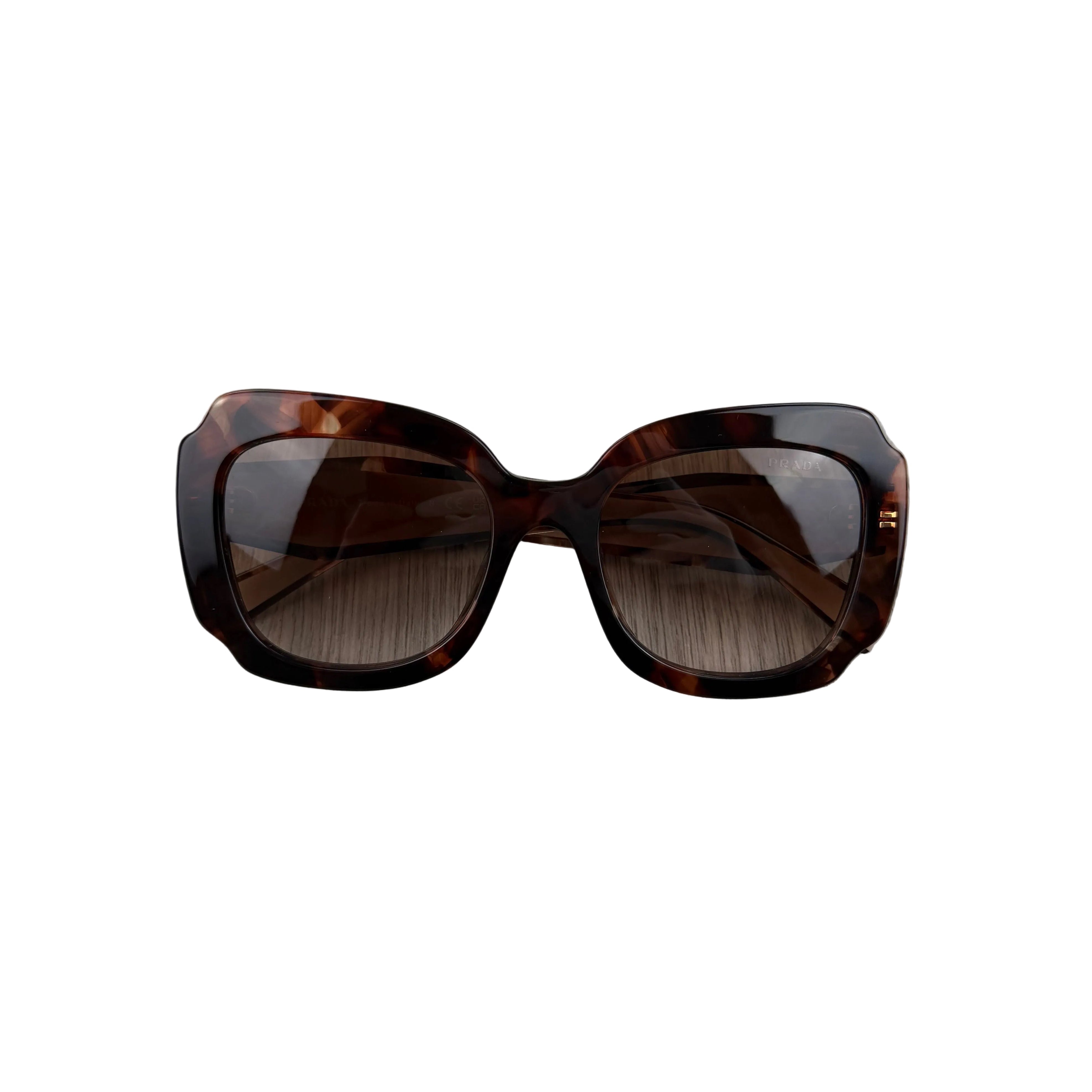 Prada Tortoiseshell Oversized Women\'s Sunglasses - Brown Gradient Lenses Buy PRADA Symbole Oversized Wide Square Sunglasses Online  main image 2