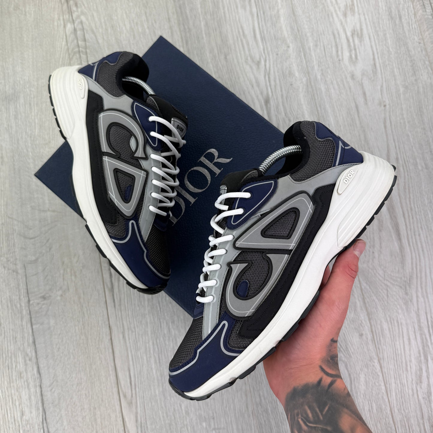 Dior B30 Men’s Navy CD Trainers - 43 (Fit Uk 9)