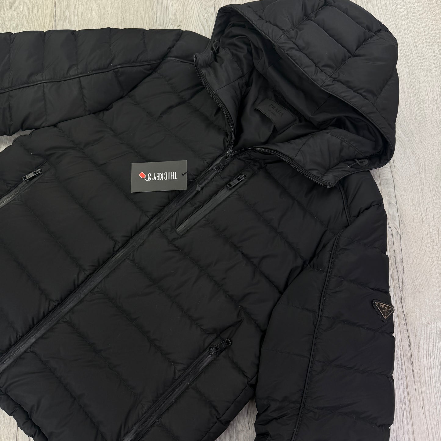Prada Men’s Black Padded Down Jacket - 50 (Fit Small/Medium)