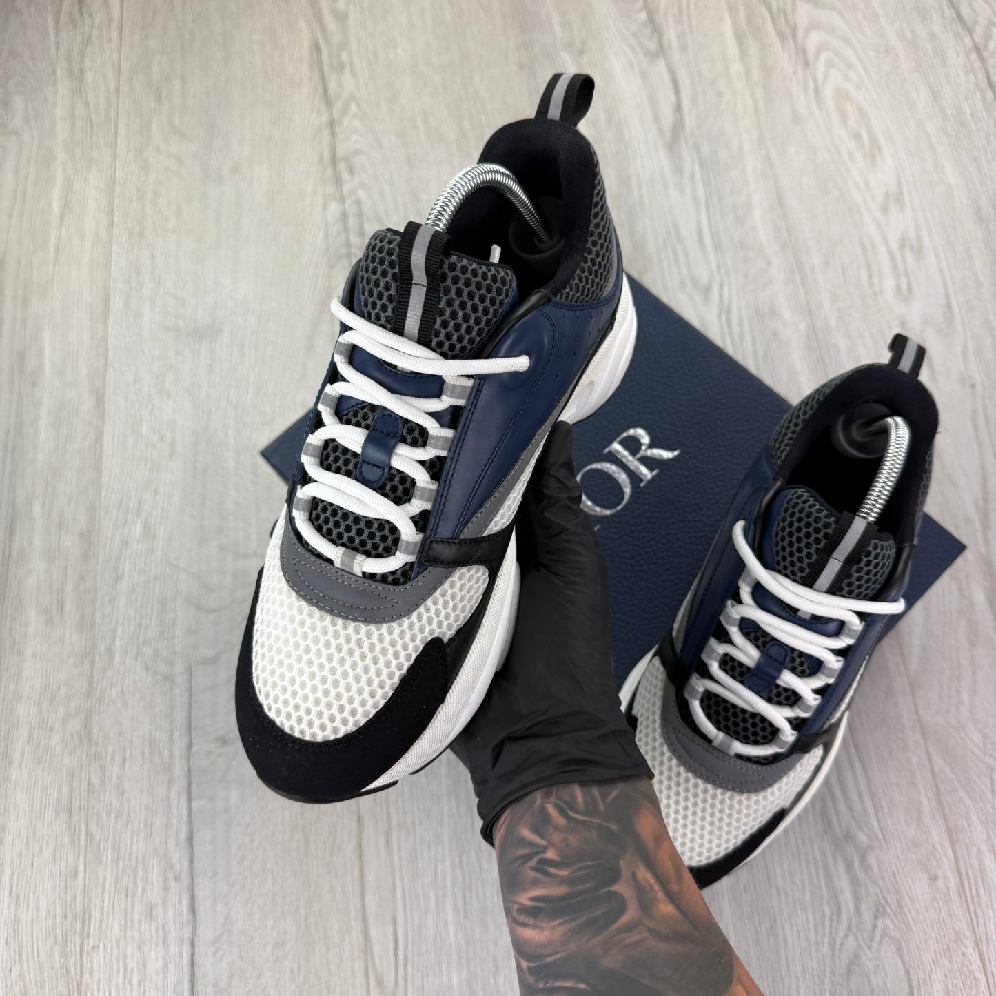 Dior B22 Men’s Navy Runners - 42 (Fit Uk 7.5)