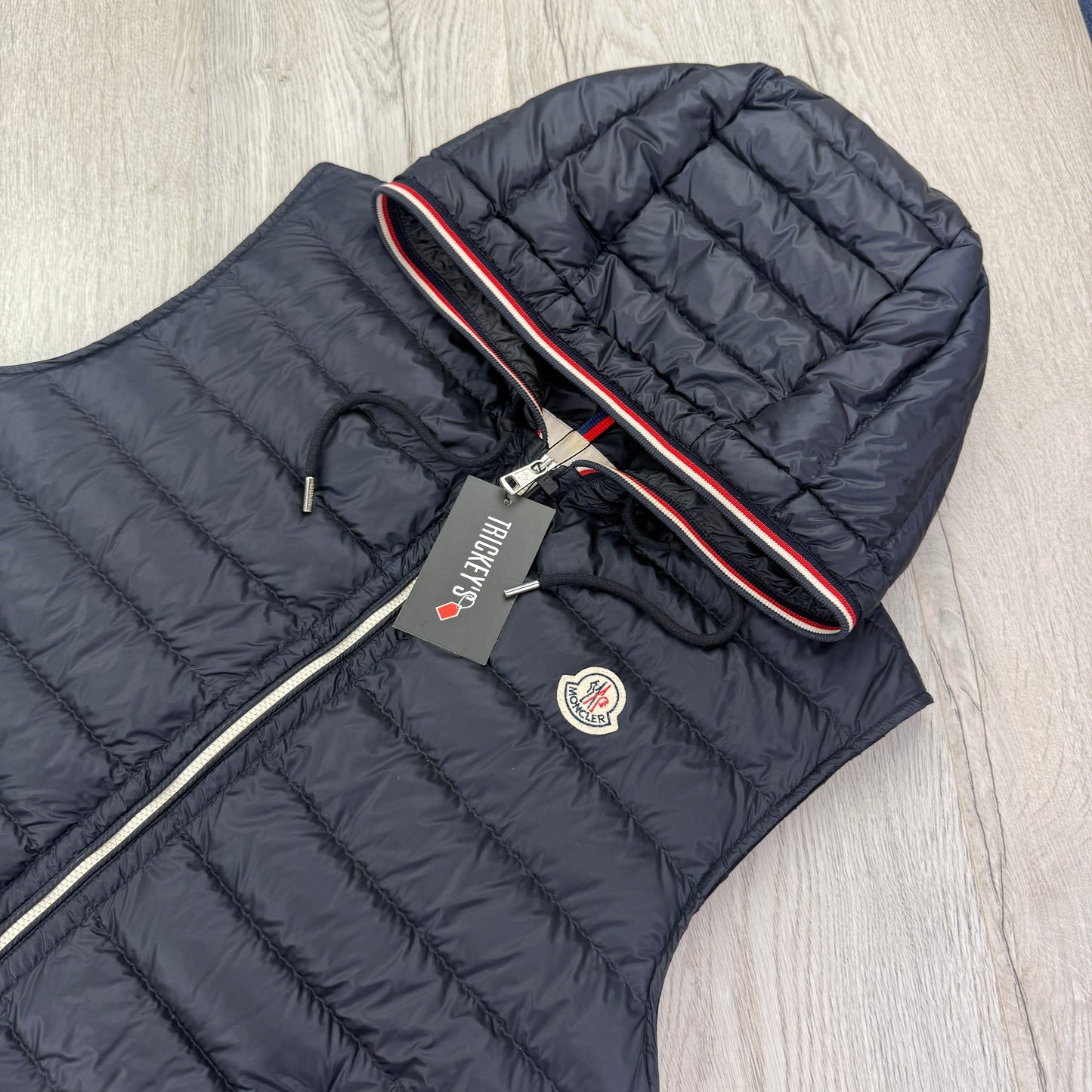 Moncler Men’s Cyriaque Navy Zip-up Gilet - Size 4