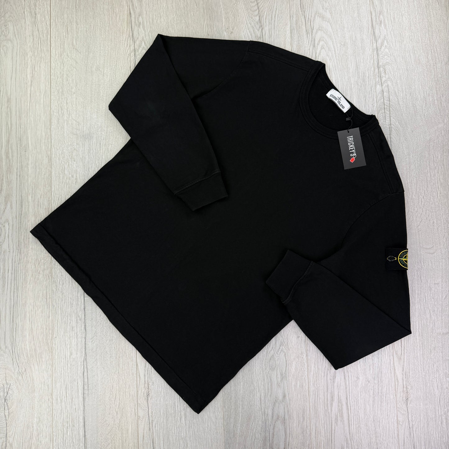 Stone Island Men’s Black Longsleeve T-shirt - XL