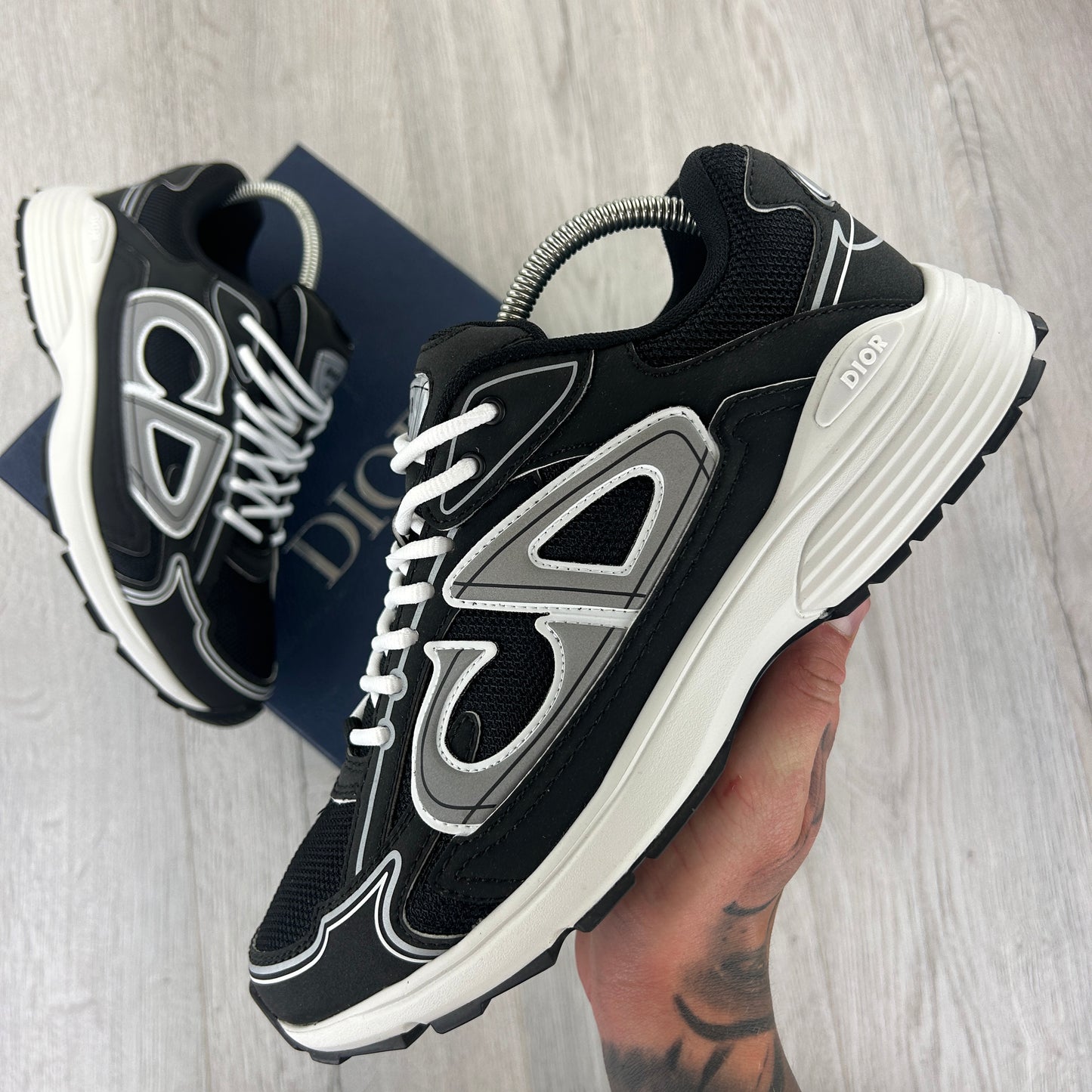 Dior B30 Men’s Black & White Trainers - 44 (Fit Uk 10)