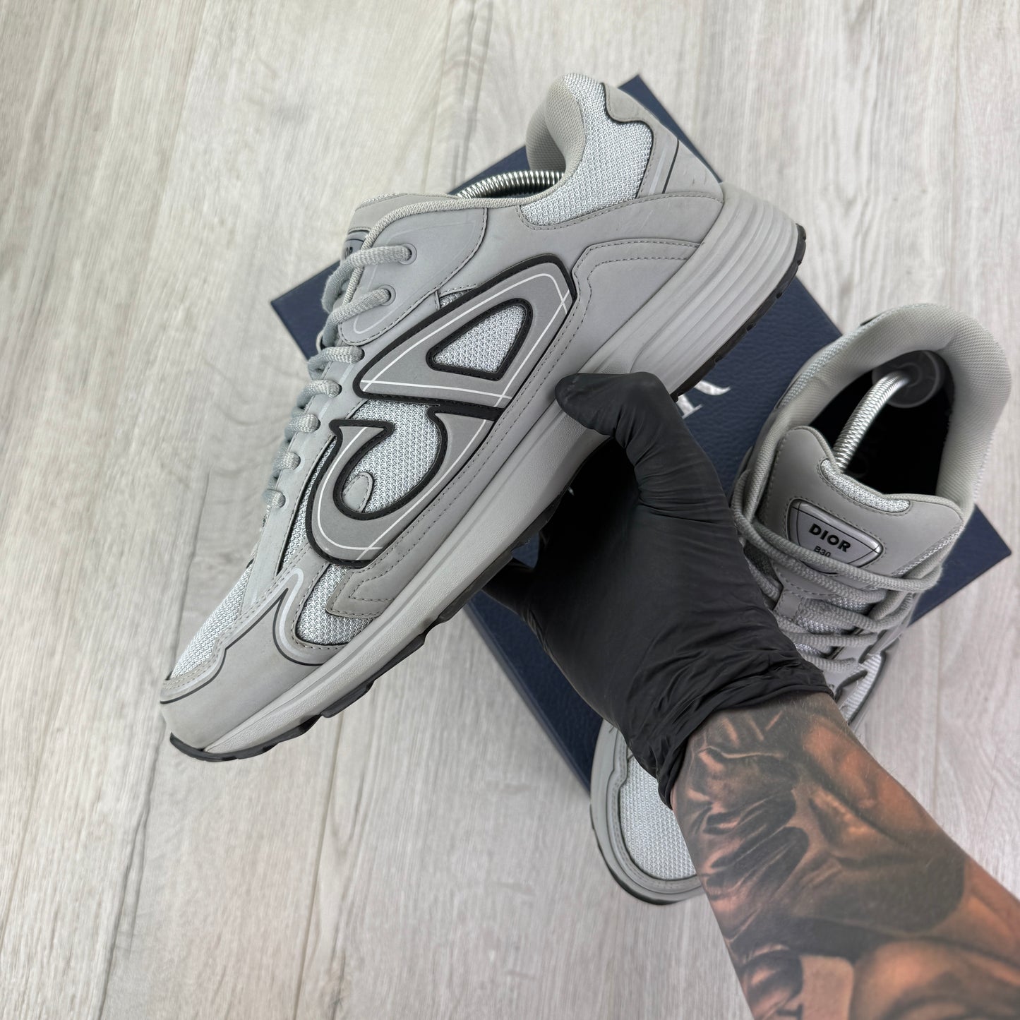 Dior B30 Men’s All Grey Trainers - 45 (Uk 11)