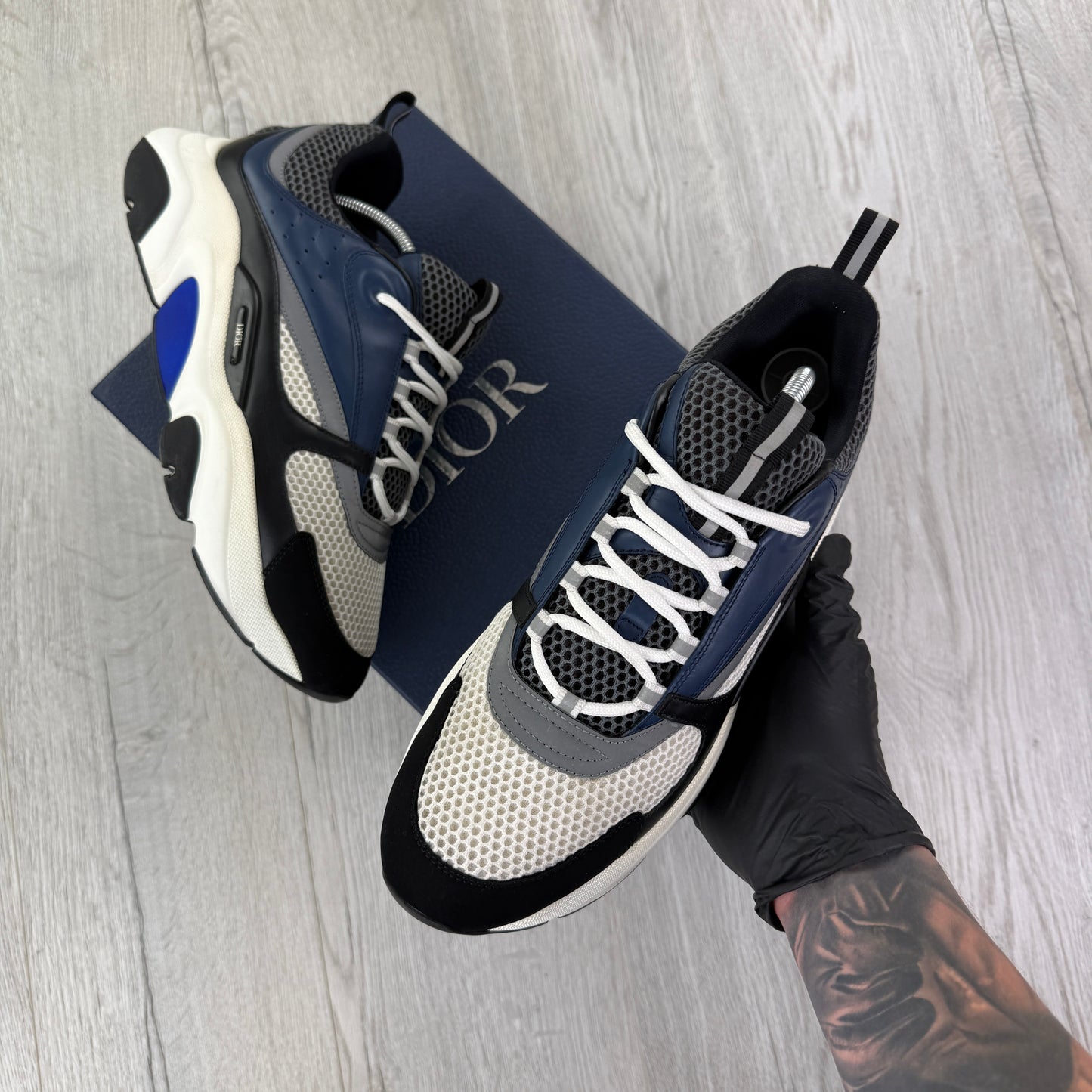 Dior B22 Men’s Navy Runners - 45 (Fit Uk 10/10.5)