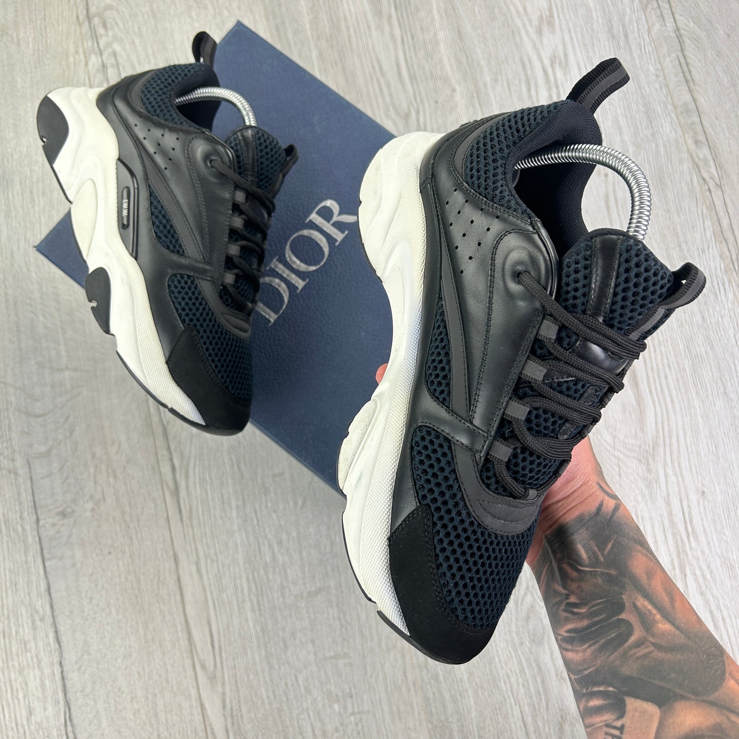 Dior B22 Men’s Black & White Trainers - 41 (Uk 7)
