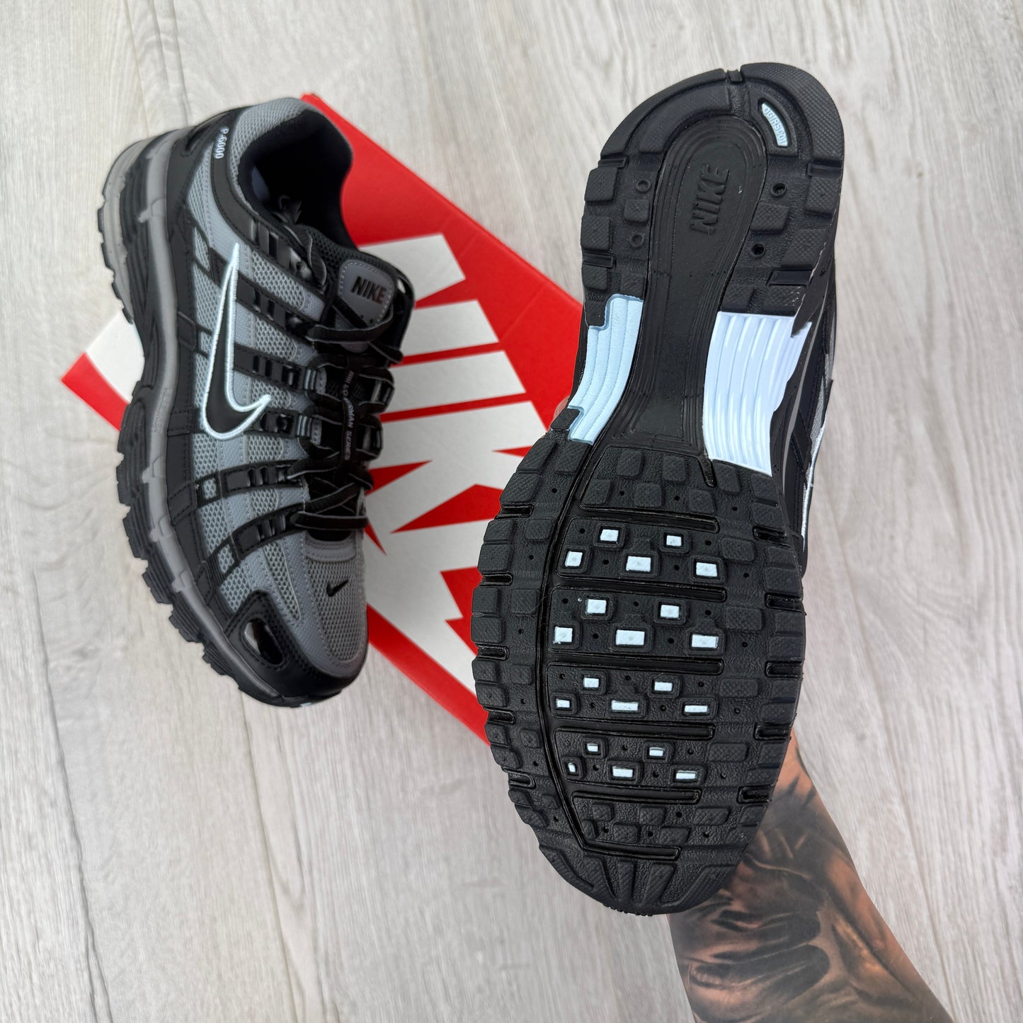 Nike P-6000 Black / Cool Grey Trainers
