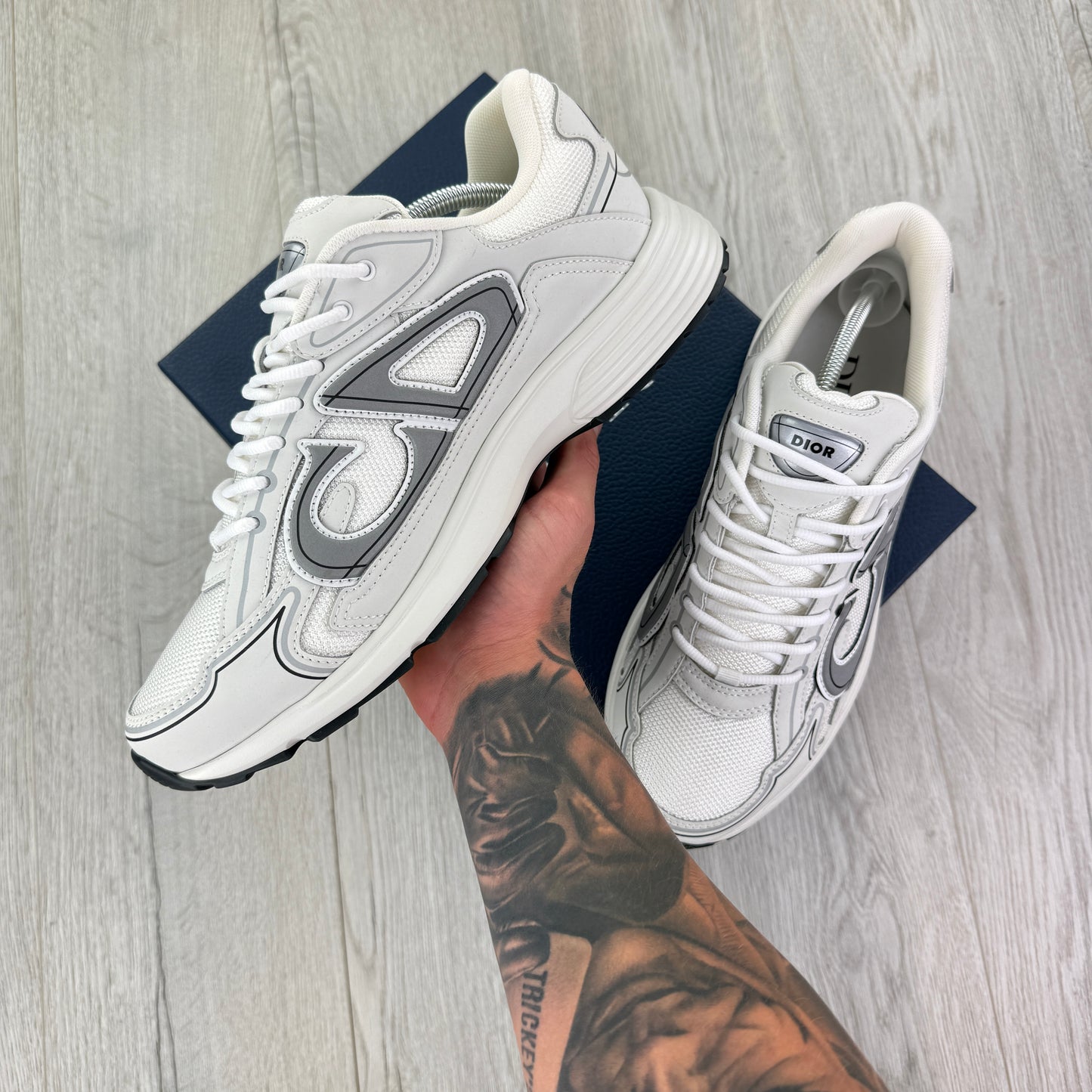 Dior B30 Men’s Triple White Trainers - 45 (Fit Uk 11)