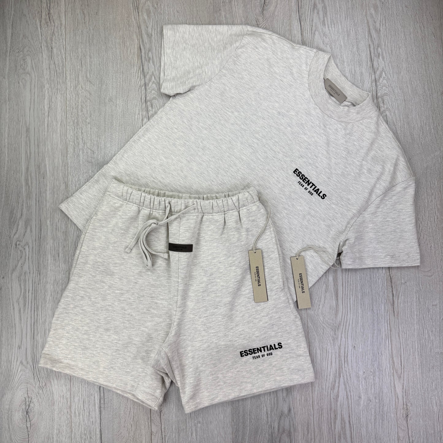 Essentials Men’s Light Oat T shirt and Short Set