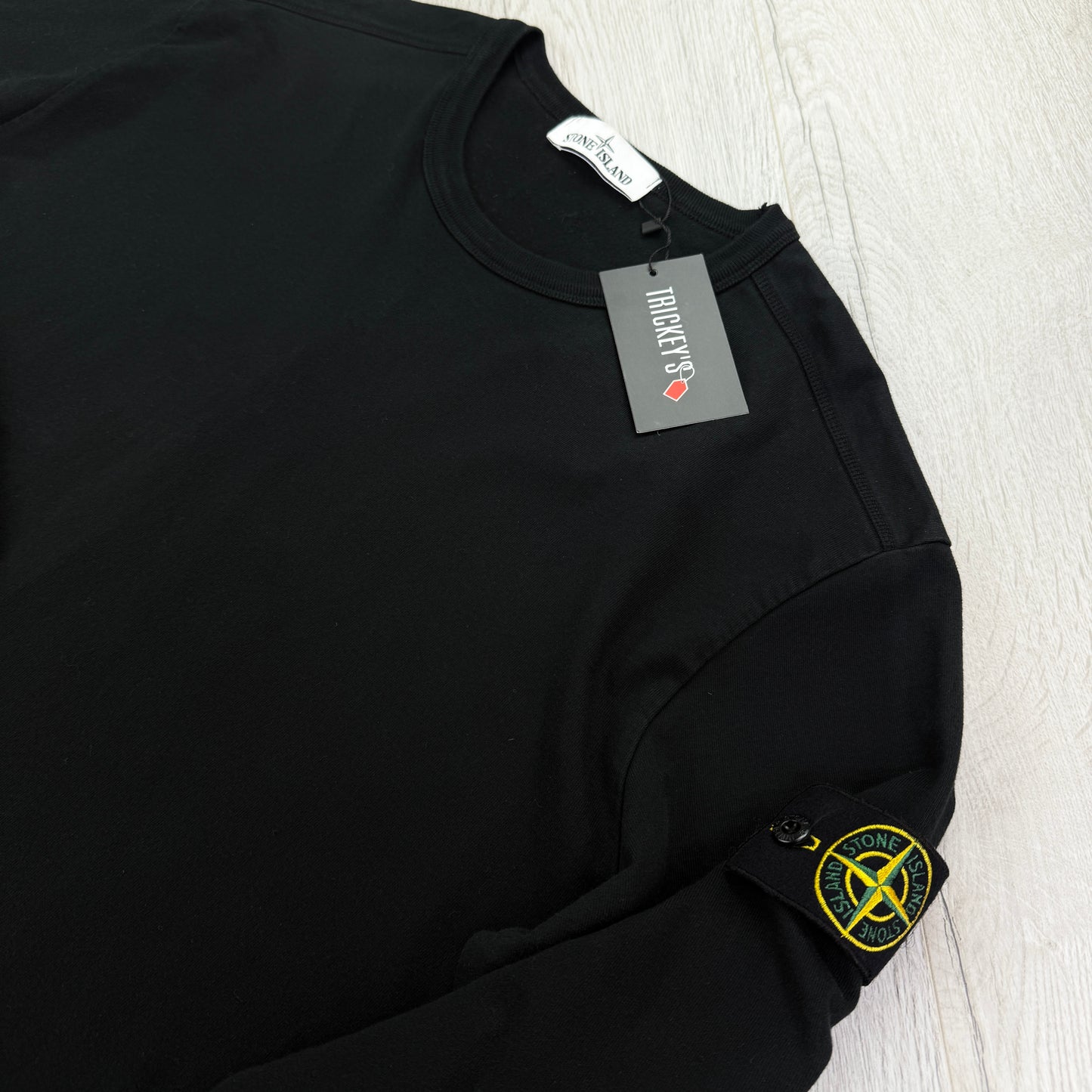 Stone Island Men’s Black Longsleeve T-shirt - XL