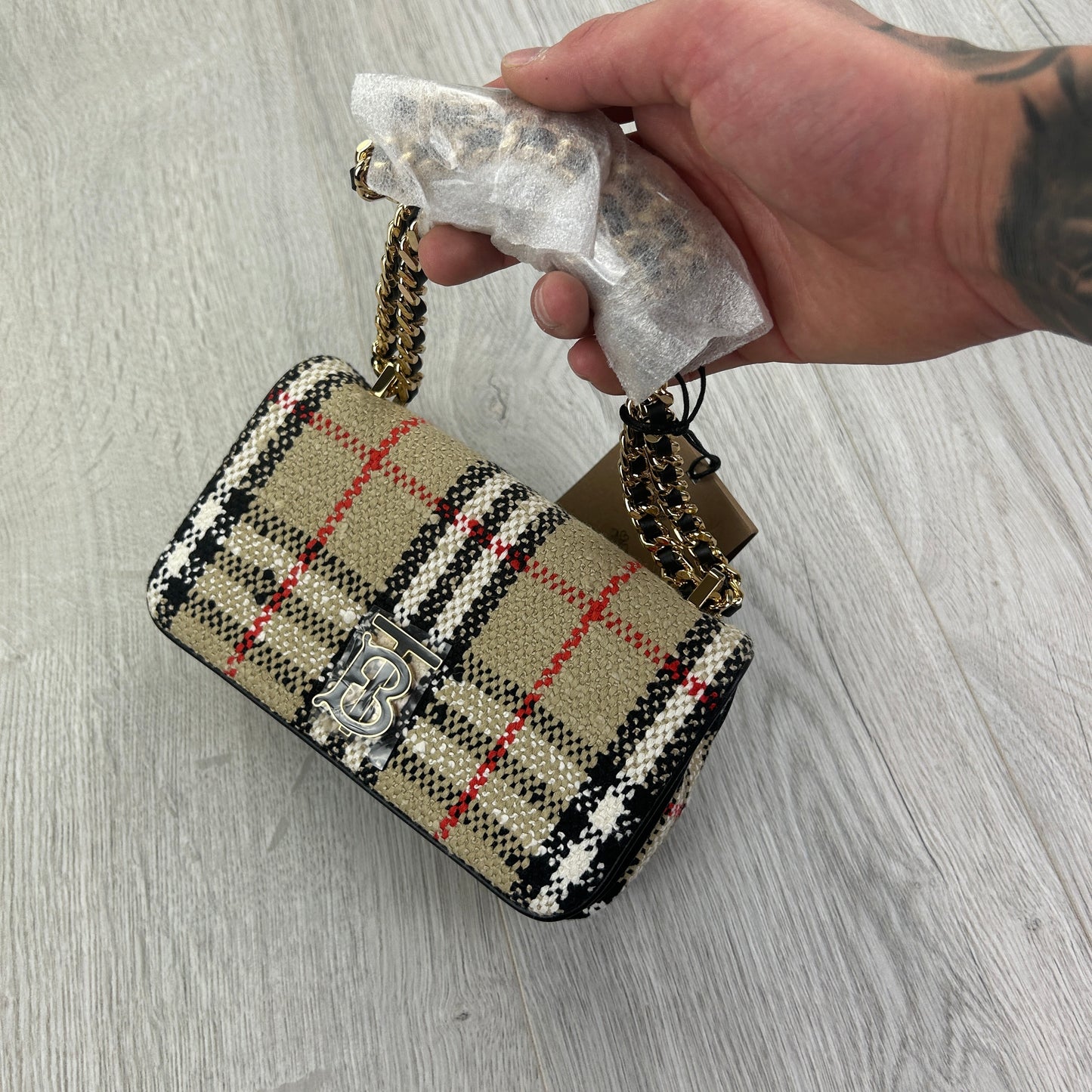 Burberry Women’s Beige Mini Lola Bag