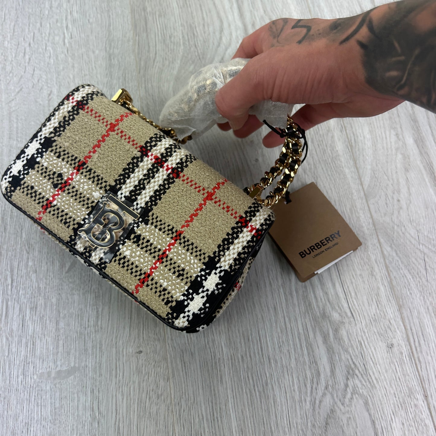 Burberry Women’s Beige Mini Lola Bag