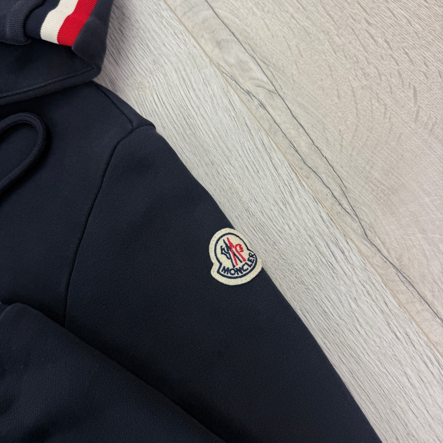 Moncler Men’s Maglia Zip-up Navy Hoodie - Medium