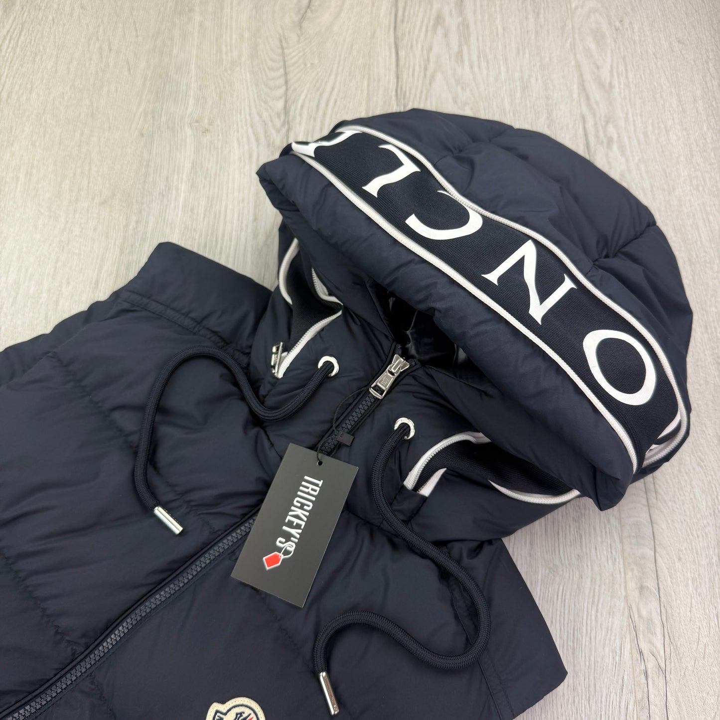 Moncler Men’s Navy Cardamine Hooded Gilet - Size 1