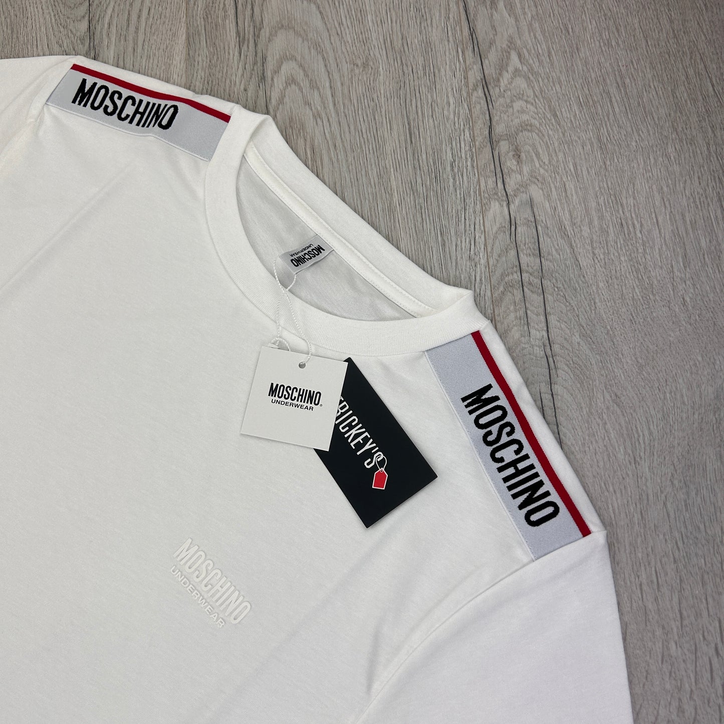 Moschino Men’s White short sleeve T-shirt