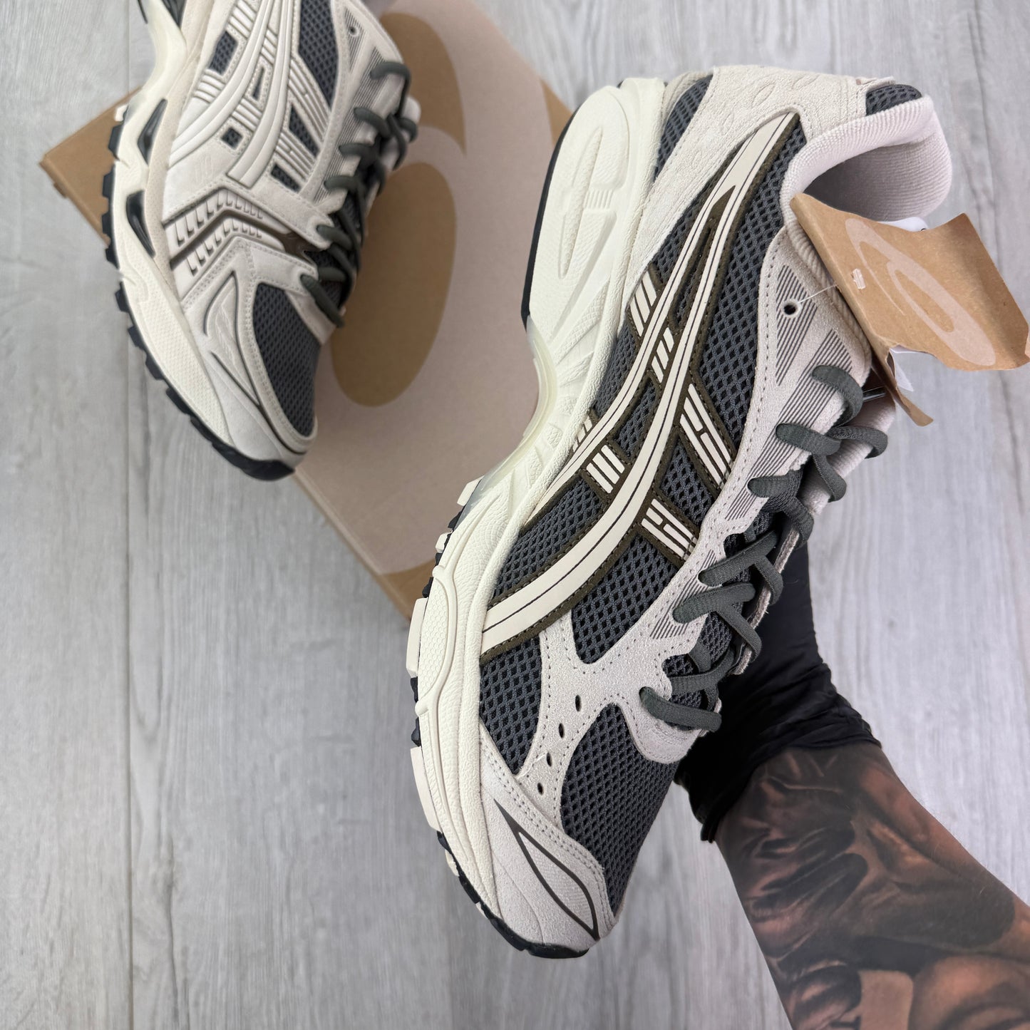 Asics Men’s Gel-kayano 14 Truffle Grey/Oatmeal Trainers - Uk 10.5