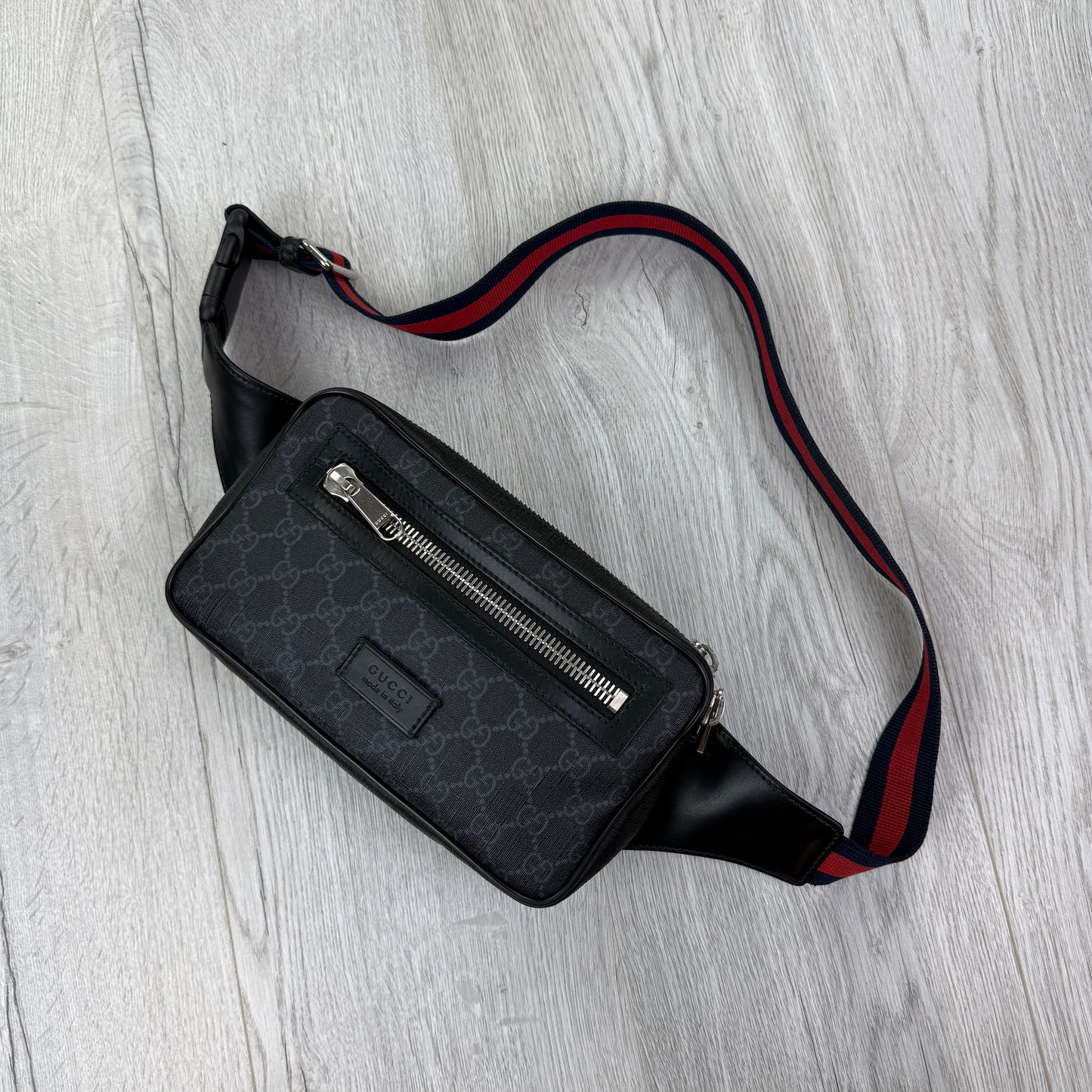 Gucci Men’s GG Black Belt Bag