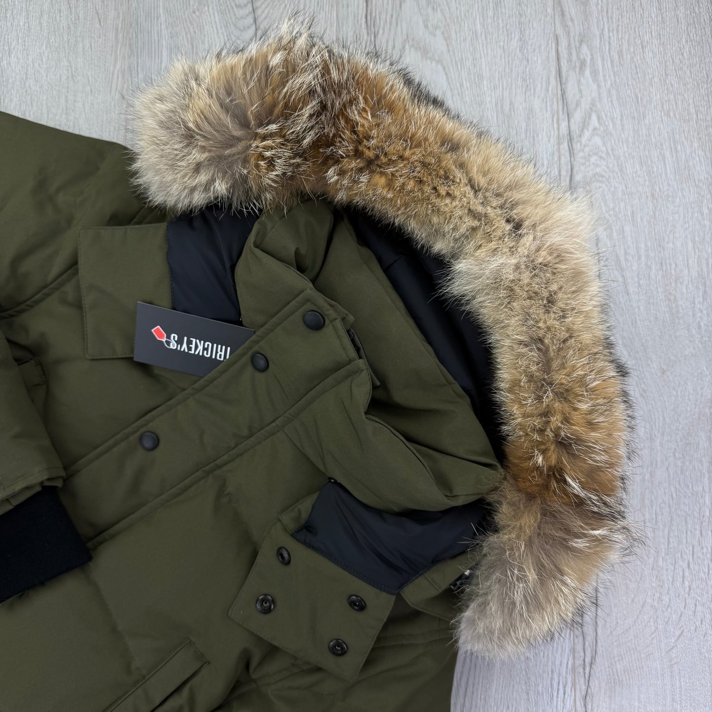 Canada Goose Men’s Khaki Green Wyndham Parker Jacket - Small Fusion