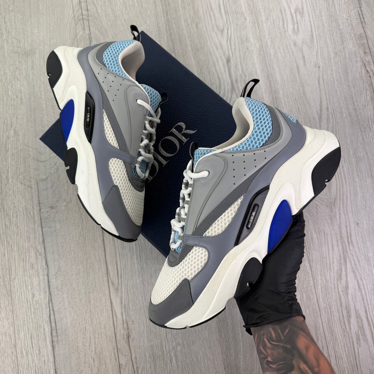 Dior B22 Men’s Baby Blue Runners - 45 (Fit Uk 10/10.5)