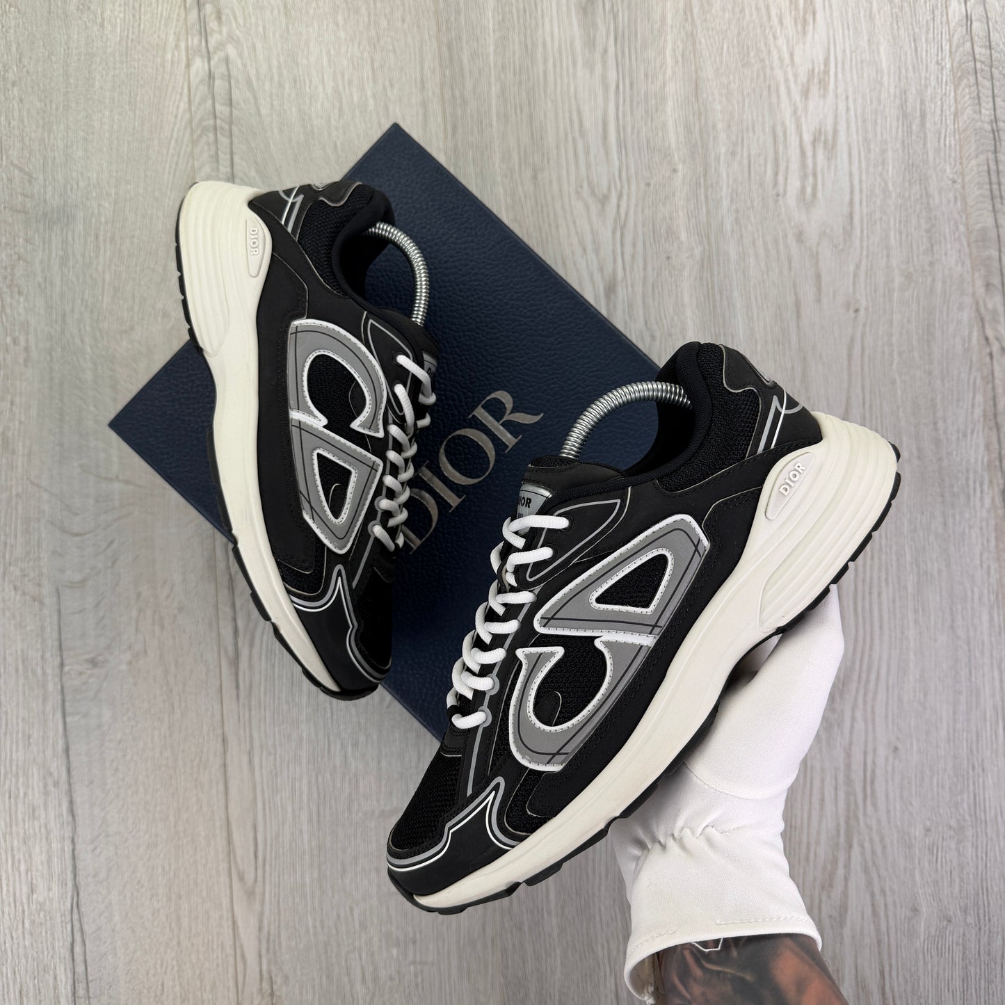 Dior B30 Men’s Black & White Trainers - 42.5 (Fit Uk 8.5)
