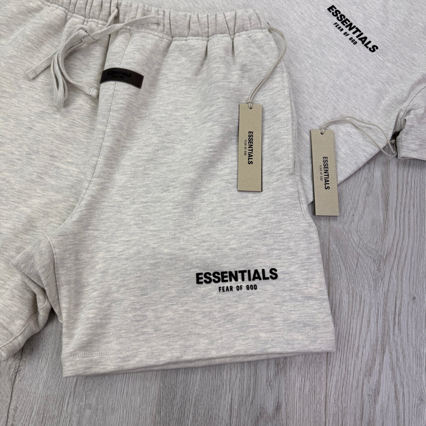 Essentials Men’s Light Oat T shirt and Short Set