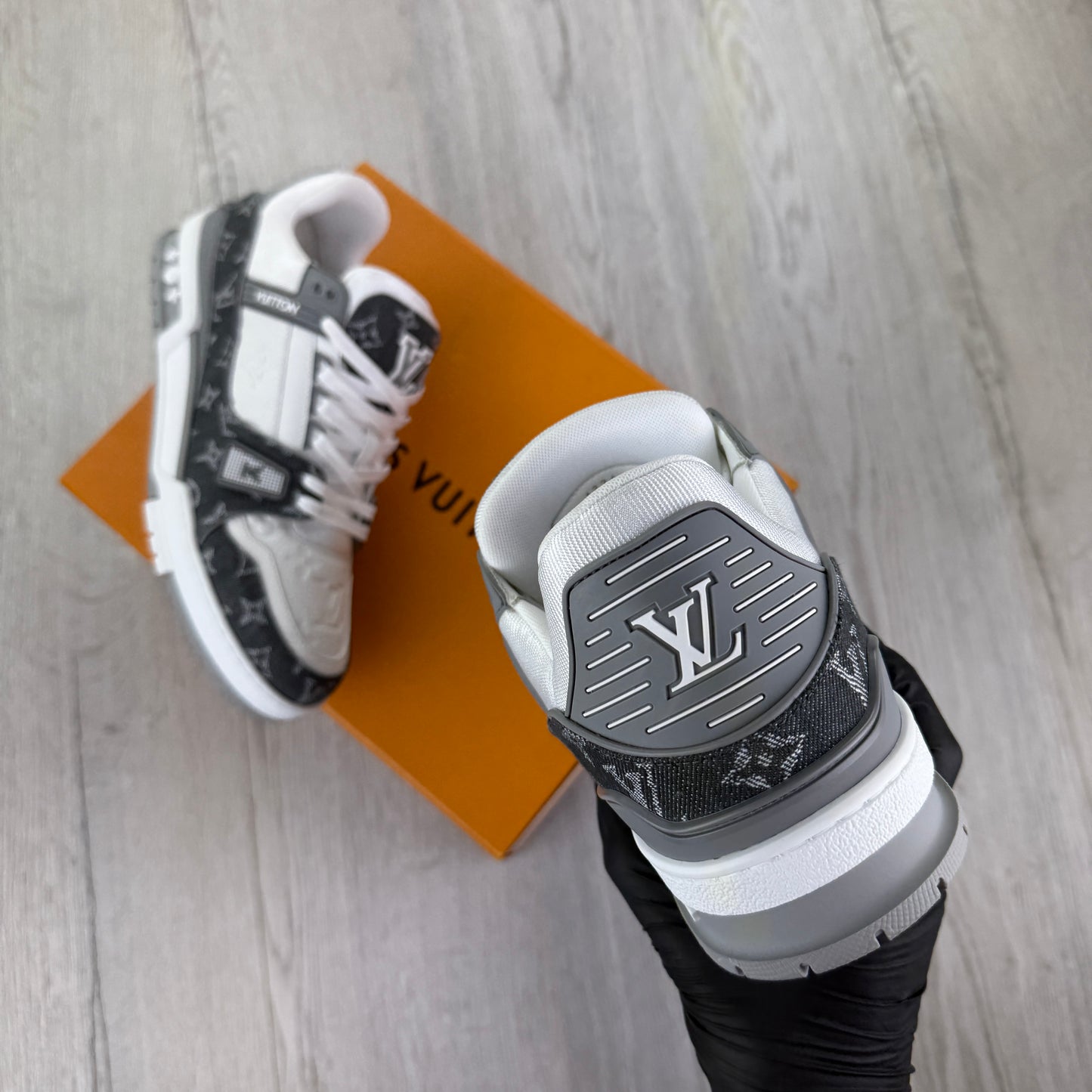 Louis Vuitton Men’s Grey White Sneakers - Uk 9 (Fit 10)