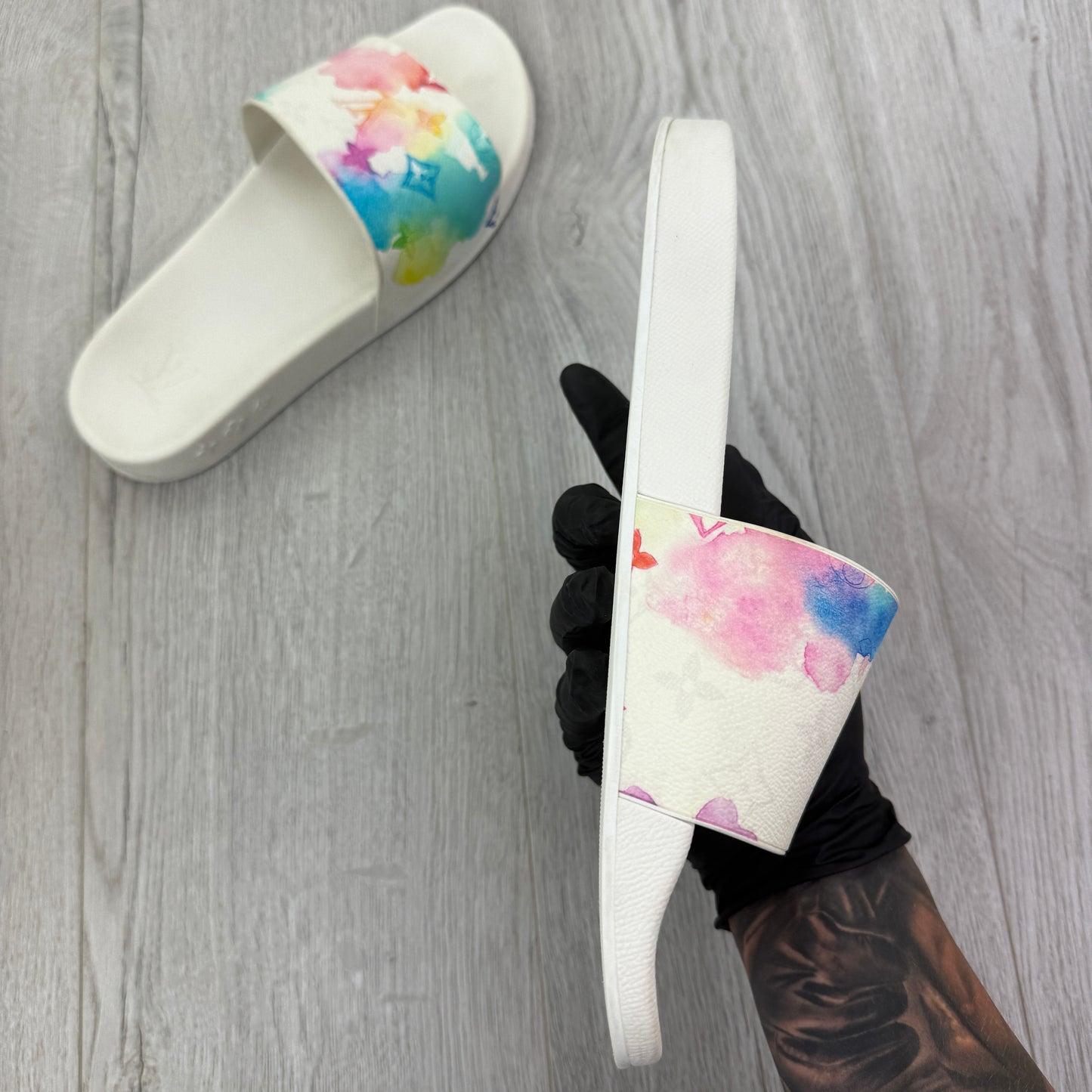 Louis Vuitton Men’s Multicolour Waterfront Mule Sliders - Uk 9