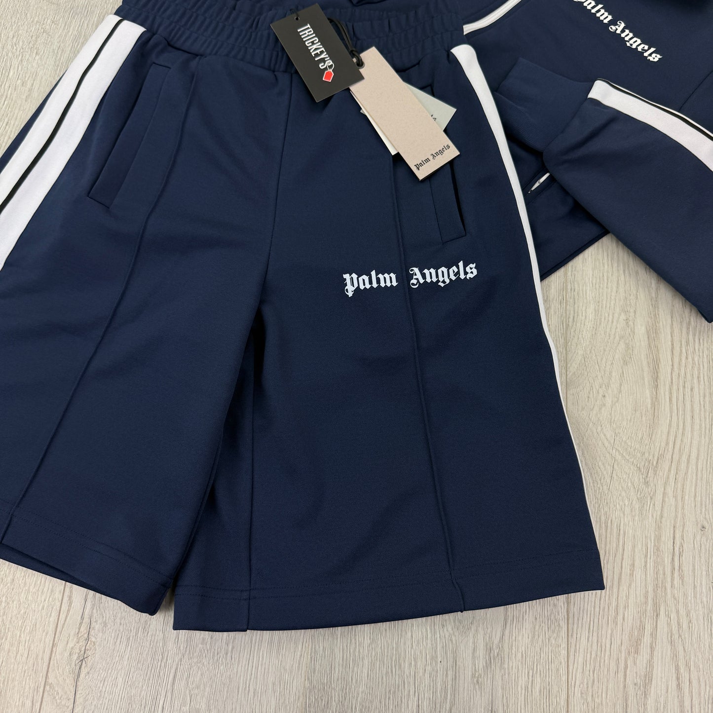 Palm Angels Men’s Navy Track Jacket & Shorts Set