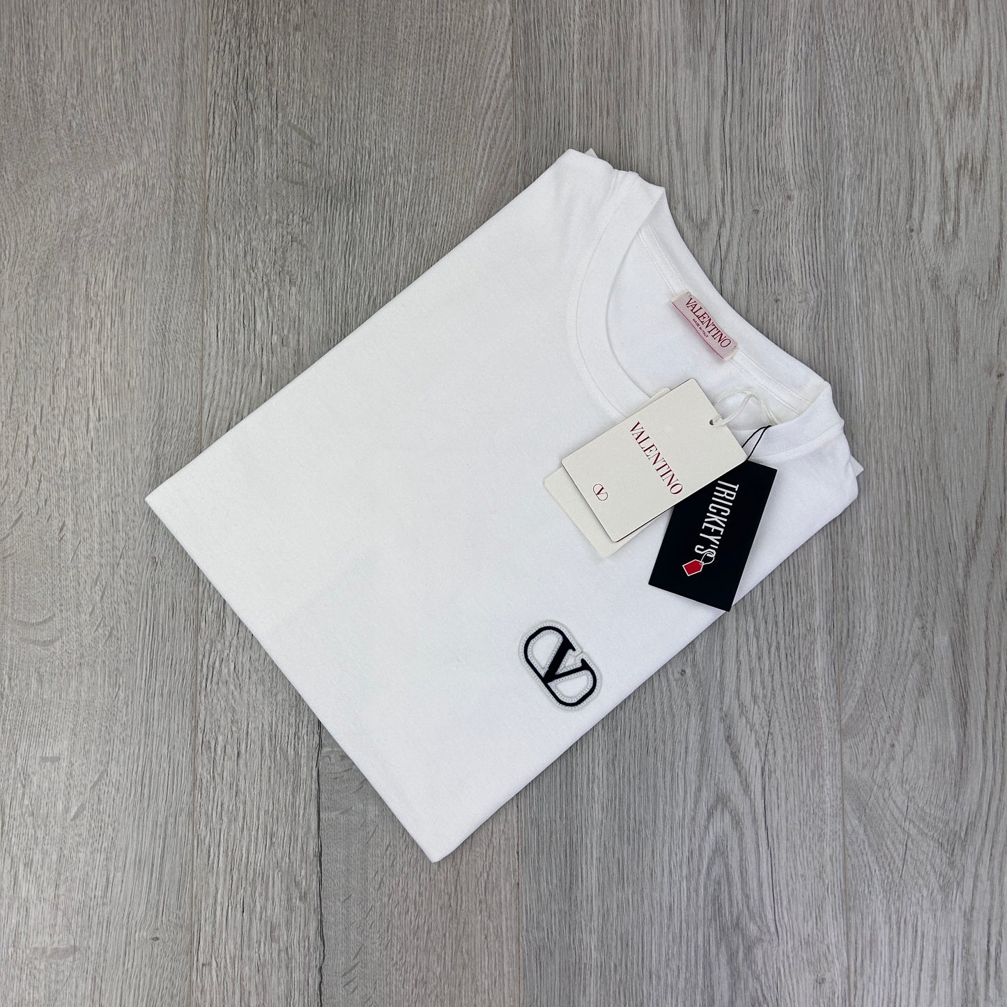 Valentino Men’s White V Logo T-shirt