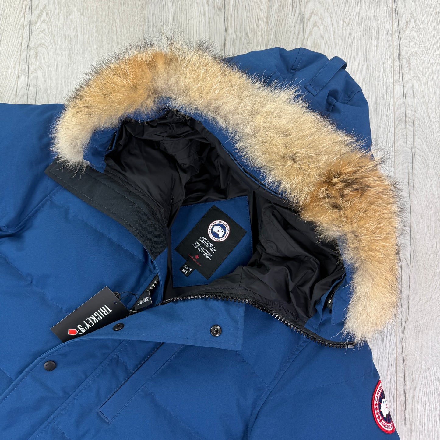 Canada Goose Men’s Royal Blue Carson Parker Jacket - Medium Fusion