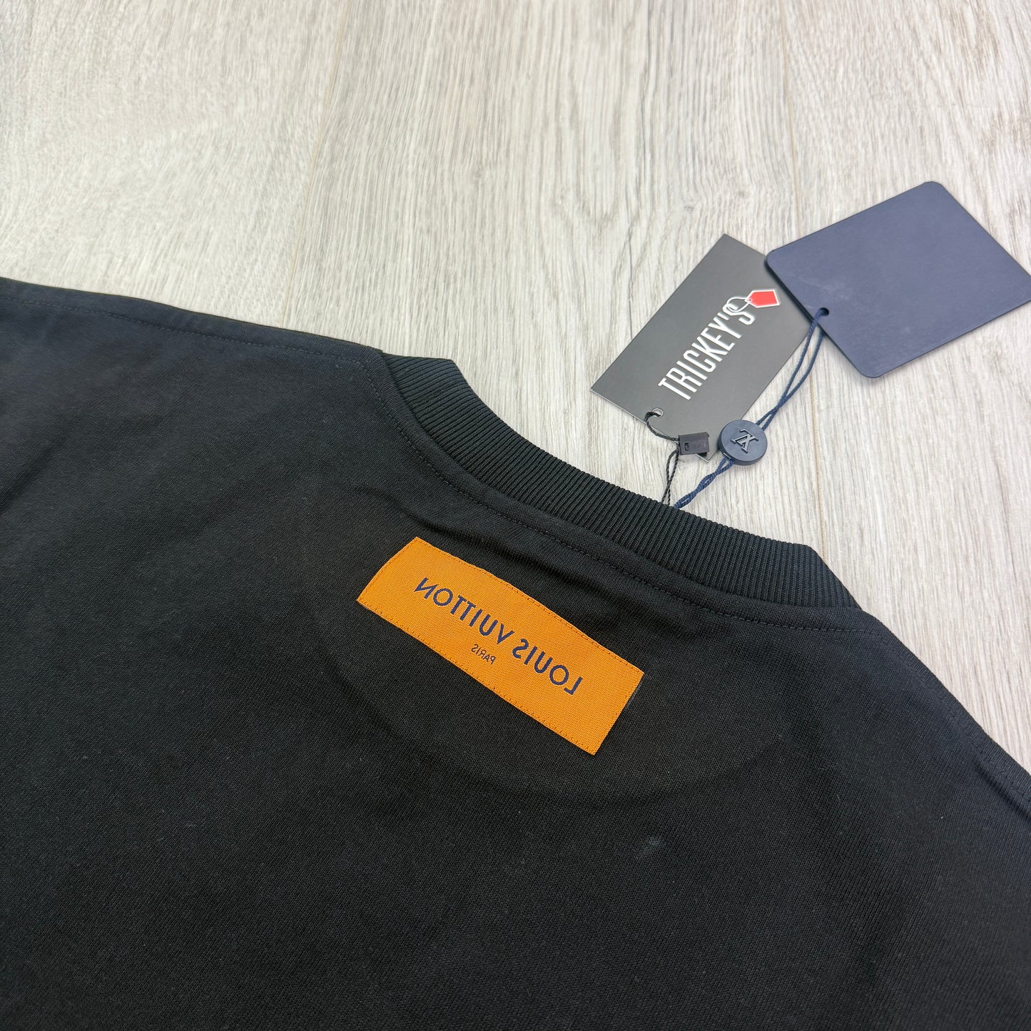 Louis Vuitton Men’s Black LV Spread Embroidered T-shirt - Small