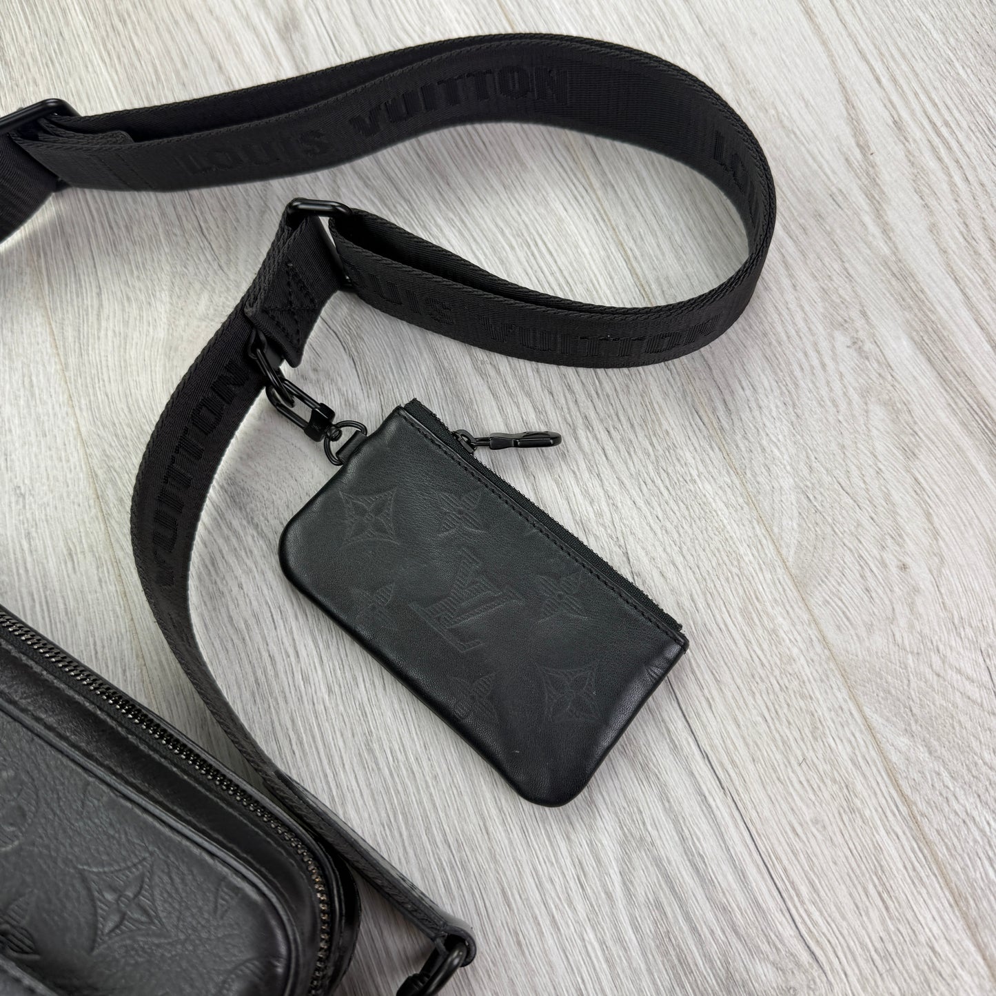 Louis Vuitton Men’s Shadow Black Monogram Duo Messenger Bag