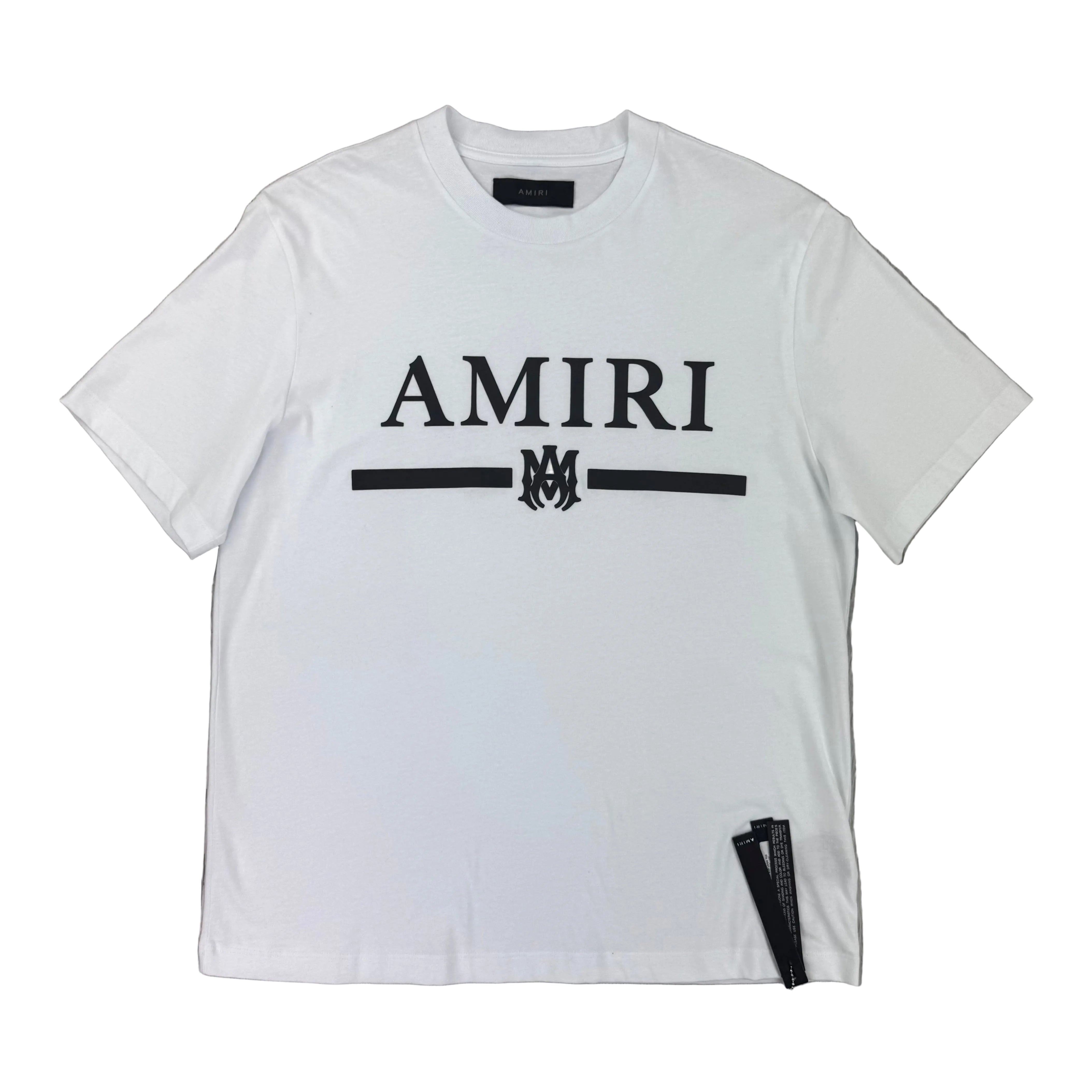 Amiri Men's White Bar Logo T-shirt – Trickey.store