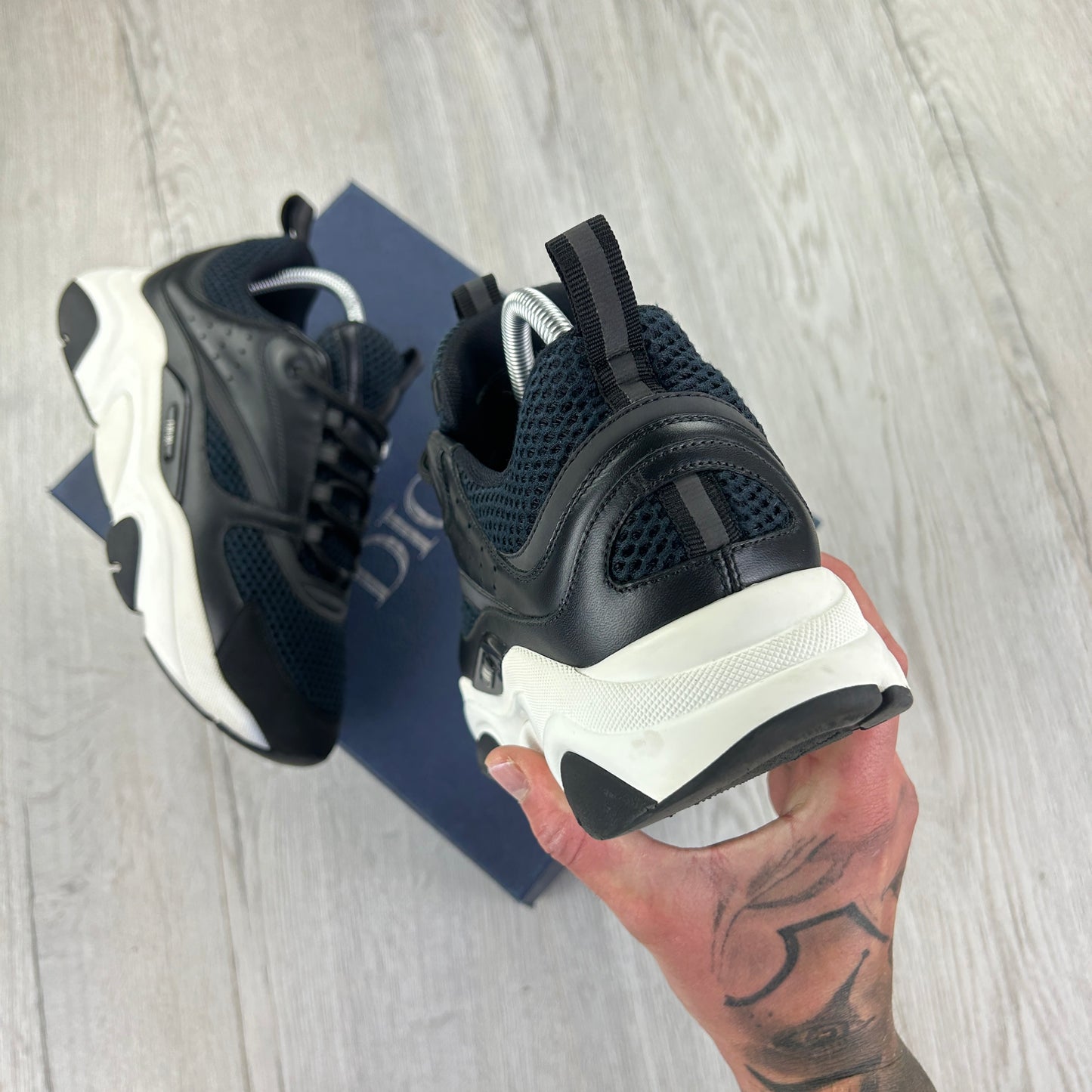 Dior B22 Men’s Black & White Trainers - 41 (Uk 7)