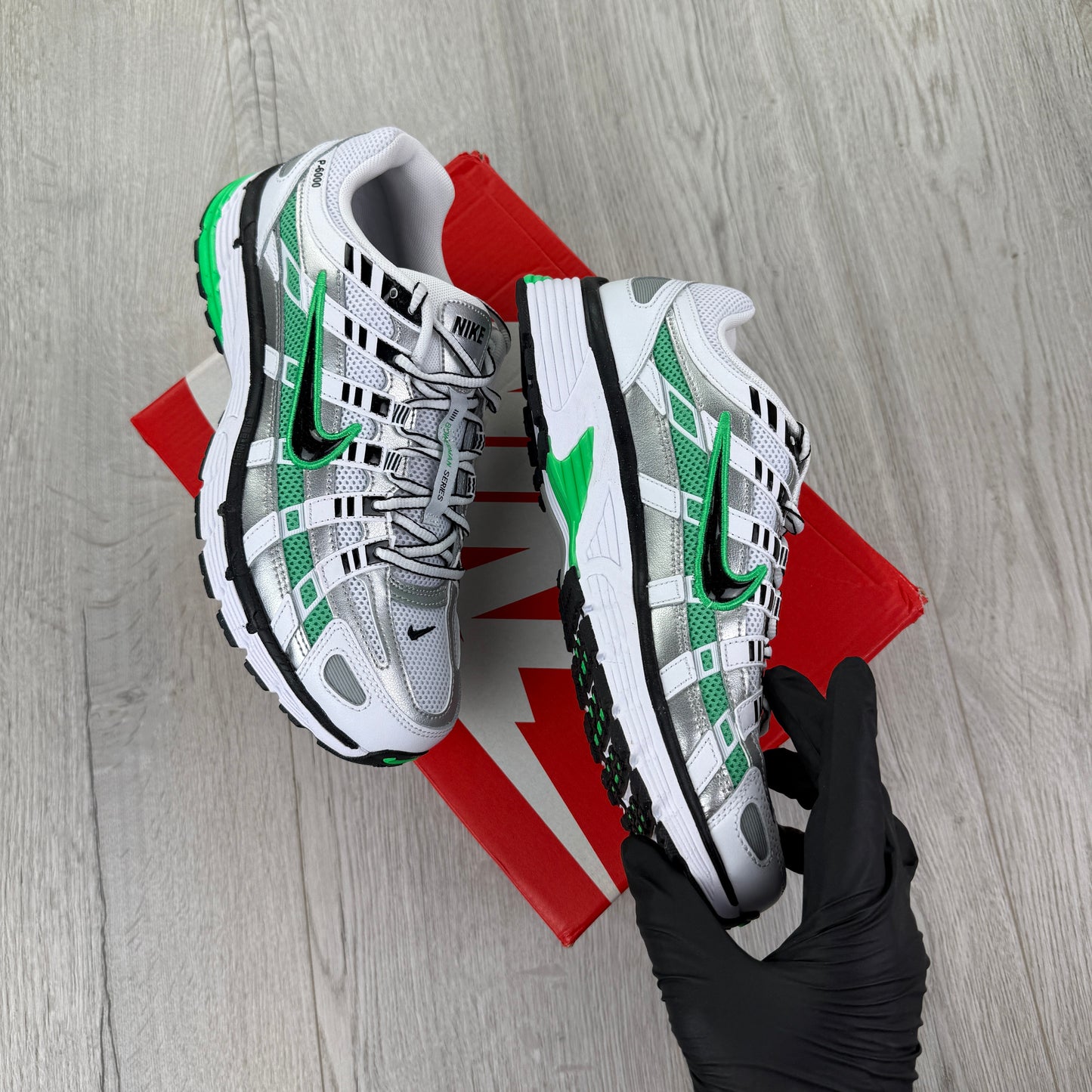 Nike P6000 Men’s White Spring Green Trainers