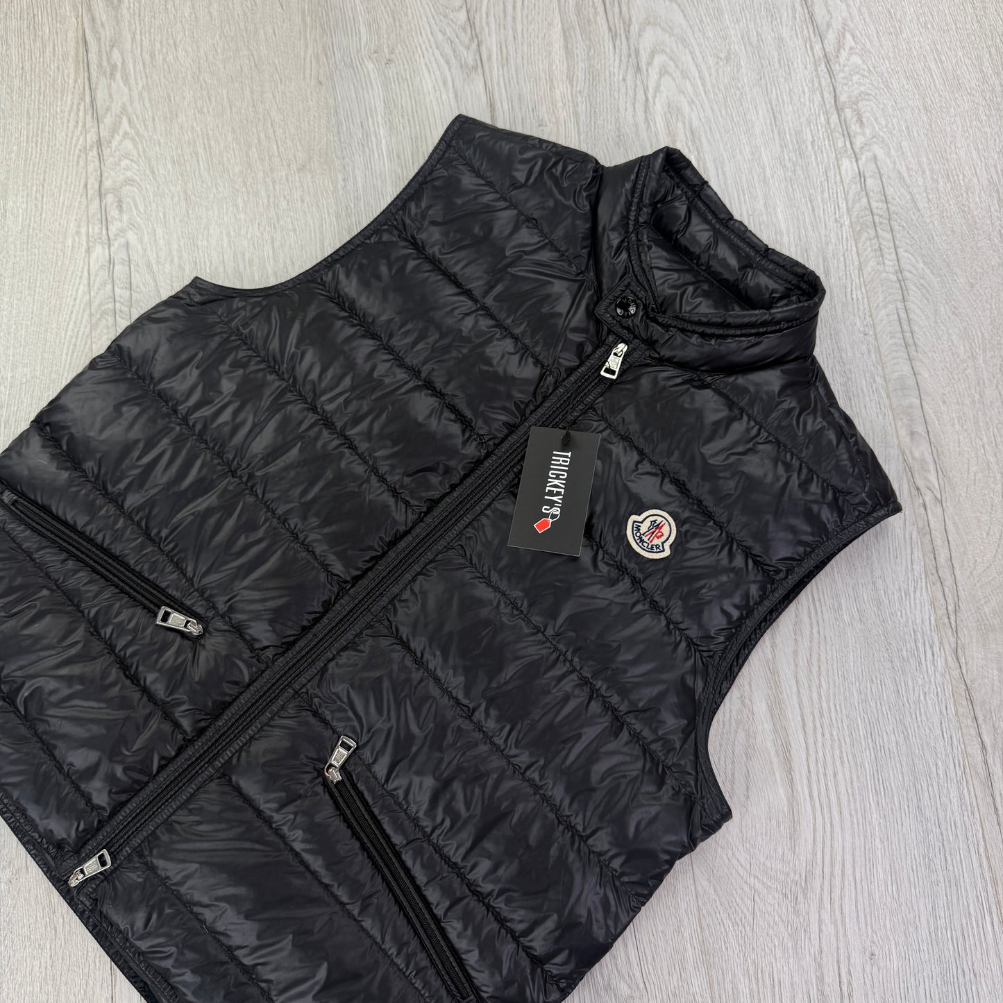 Moncler Men’s Black GUI Down Gilet - Size 3