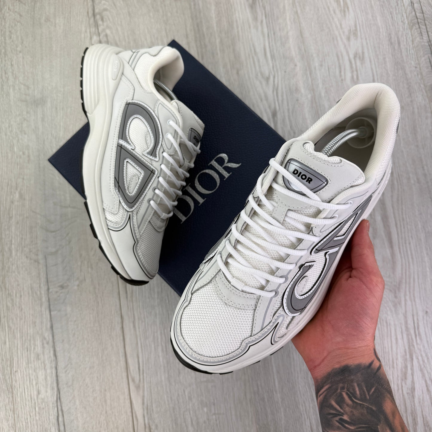 Dior B30 Men’s Triple White Trainers - 45 (Fit Uk 11)