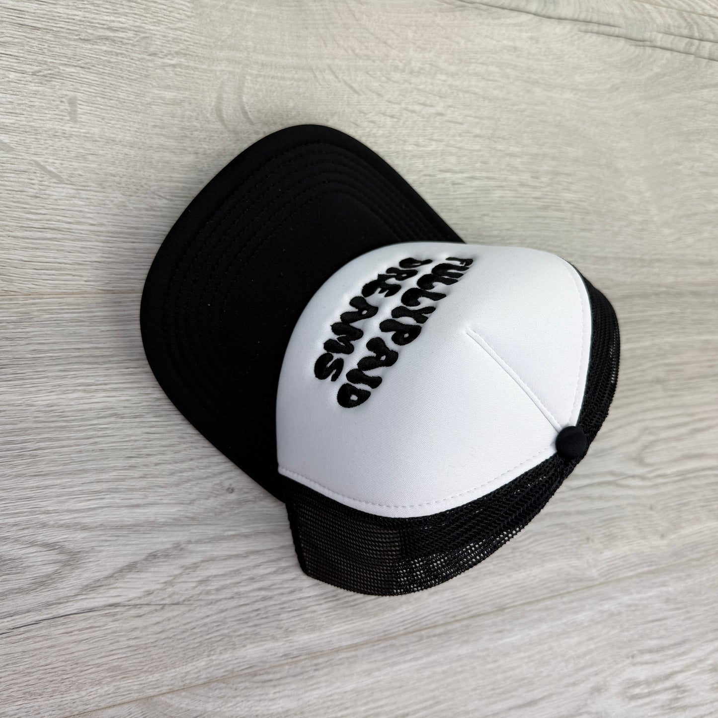Fully Paid Mens Black & White Baseball Cap
