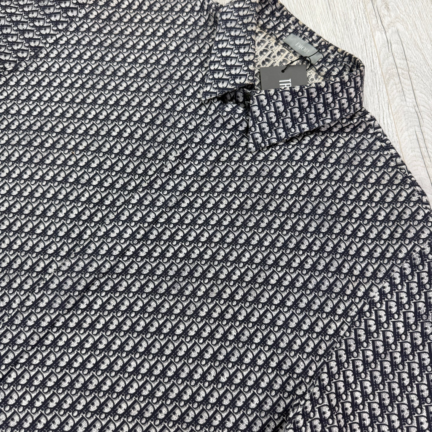 Dior Men’s Oblique Short Sleeve Shirt - 41 (M/L)