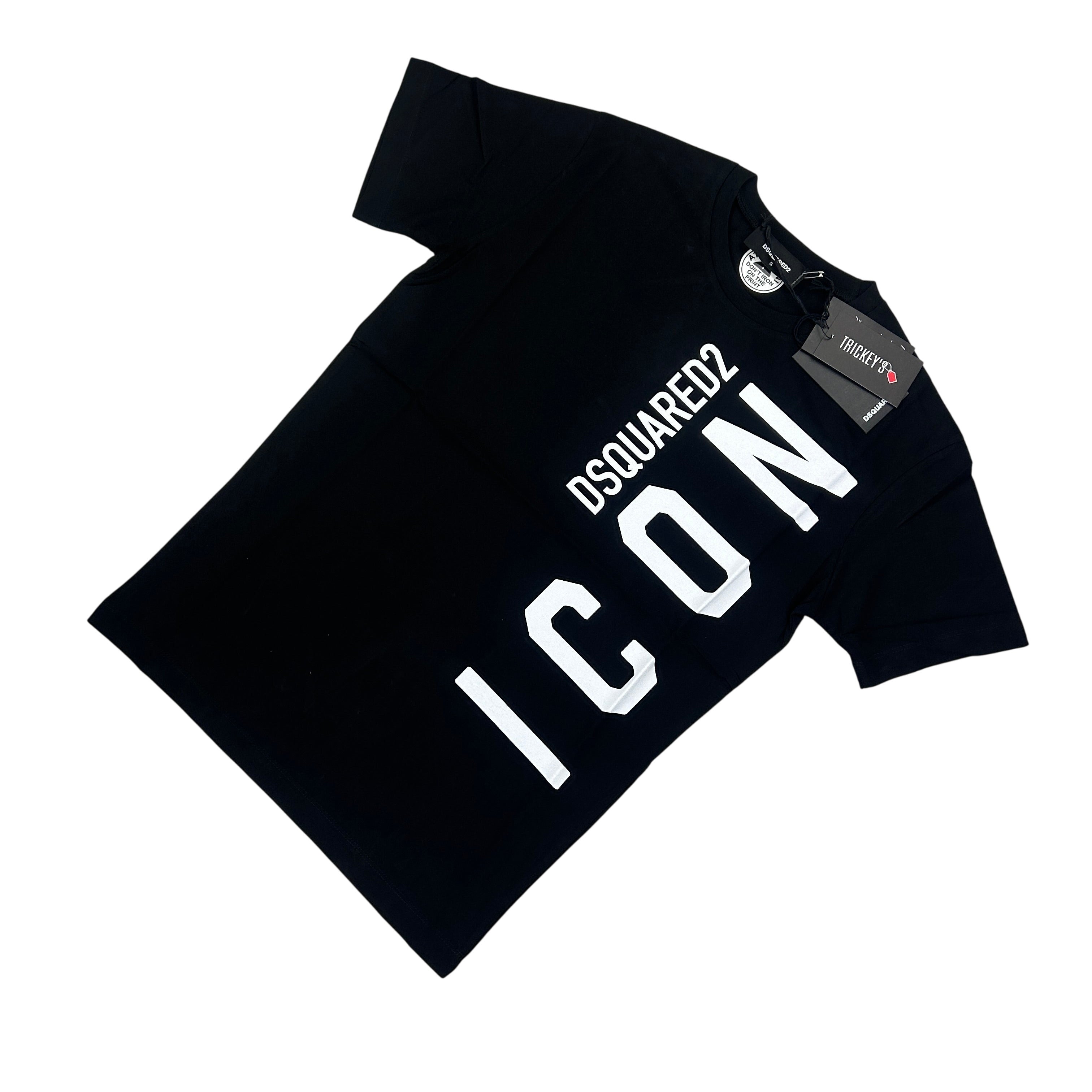 Dsquared2 'ICON' Men's Black T-shirt – Trickey.store