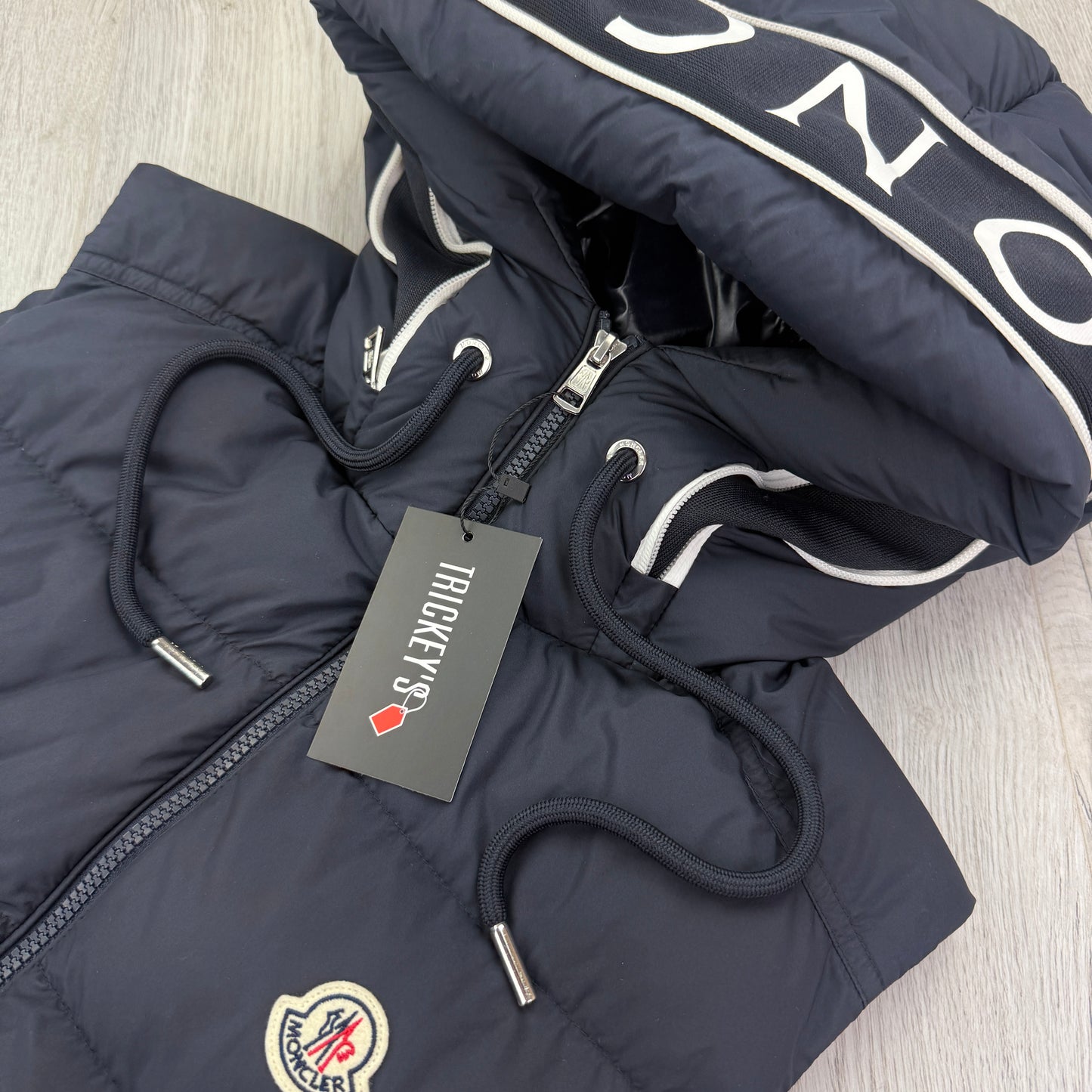 Moncler Men’s Navy Cardamine Hooded Gilet - Size 1