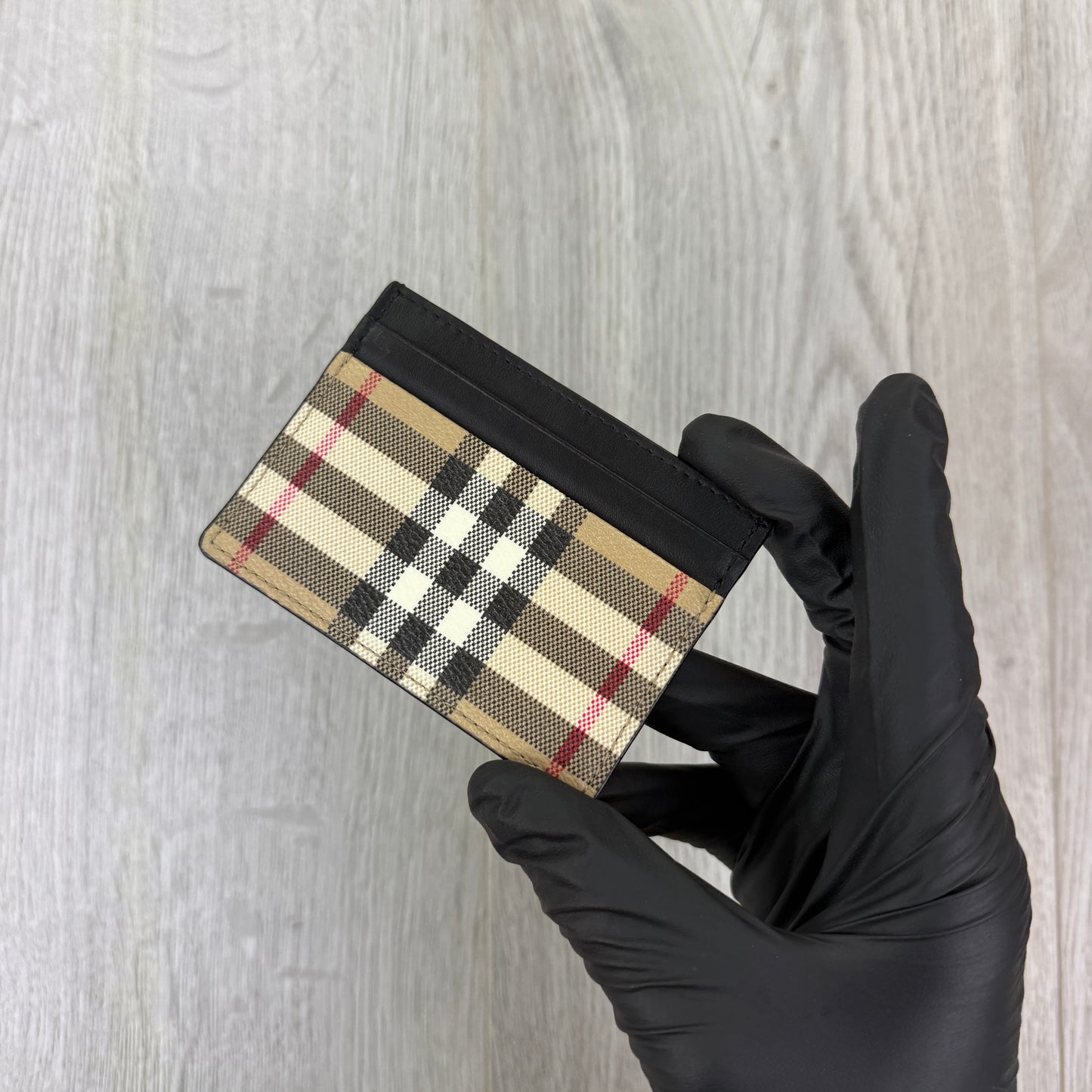 Burberry Vintage Check and Leather Card Case