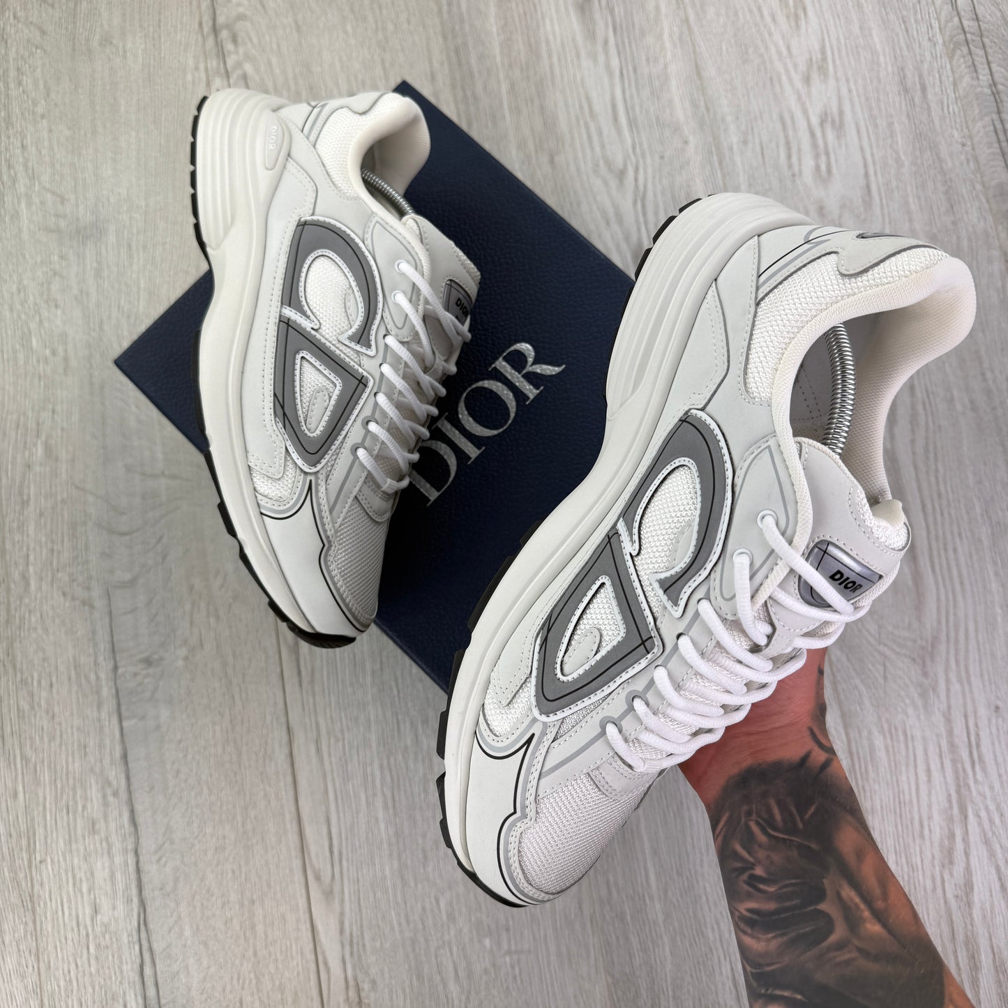 Dior B30 Men’s Triple White Trainers - 45 (Fit Uk 11)